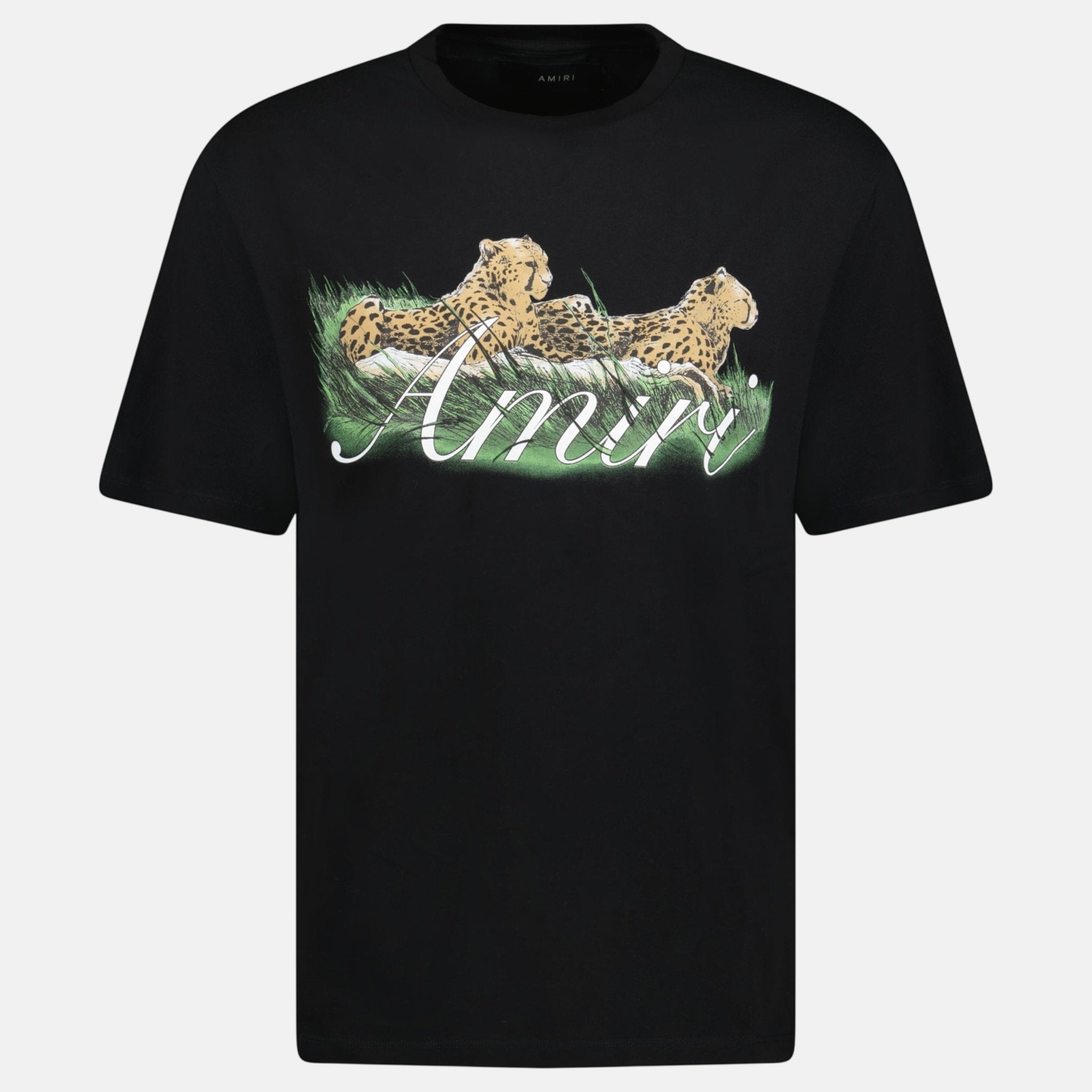 Amiri Cheetah Logo T-Shirt Black – C48 | Studio DOS by Designer Outlet Sales