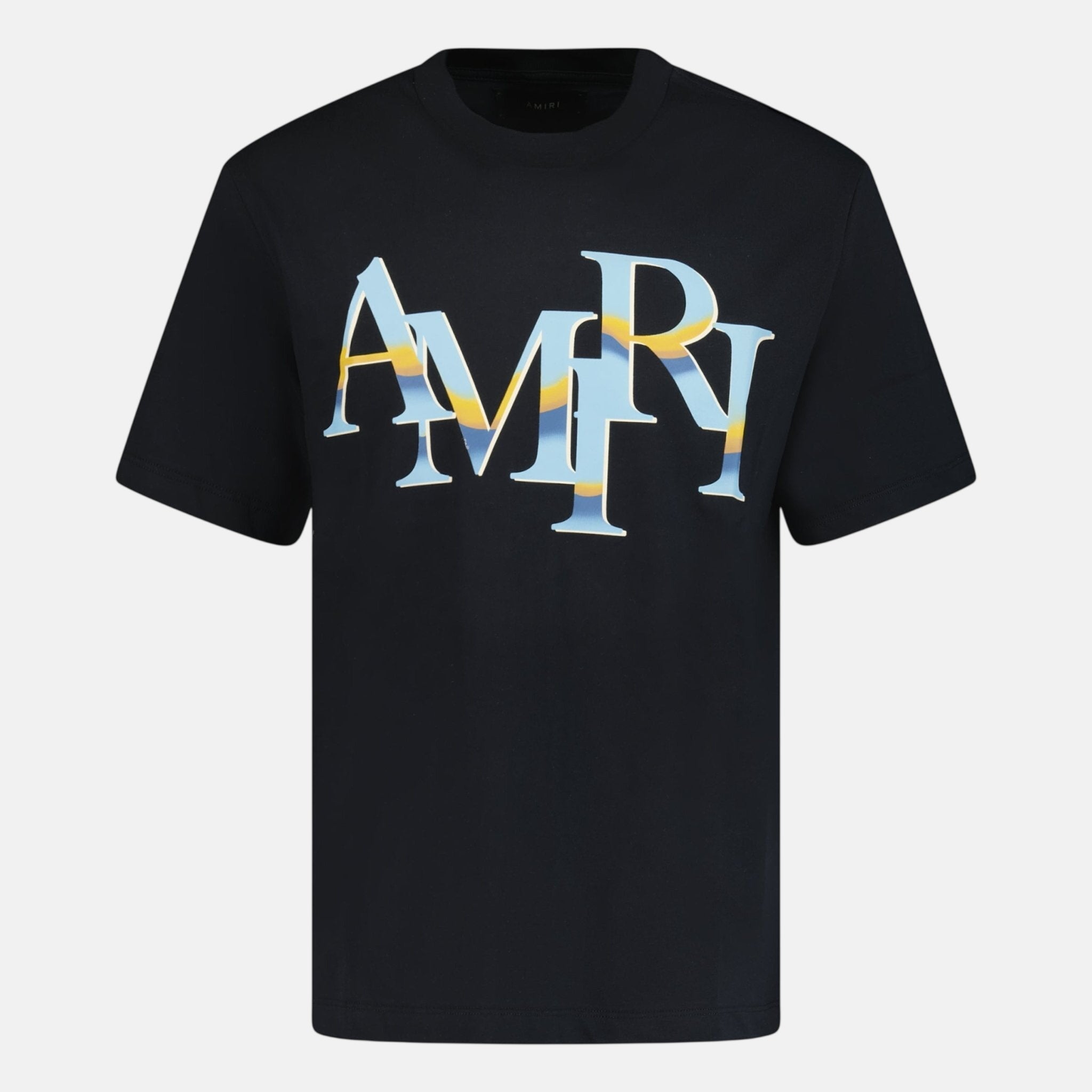 Amiri Staggered Chrome Print T-Shirt Black – C67 | Studio DOS by Designer Outlet Sales