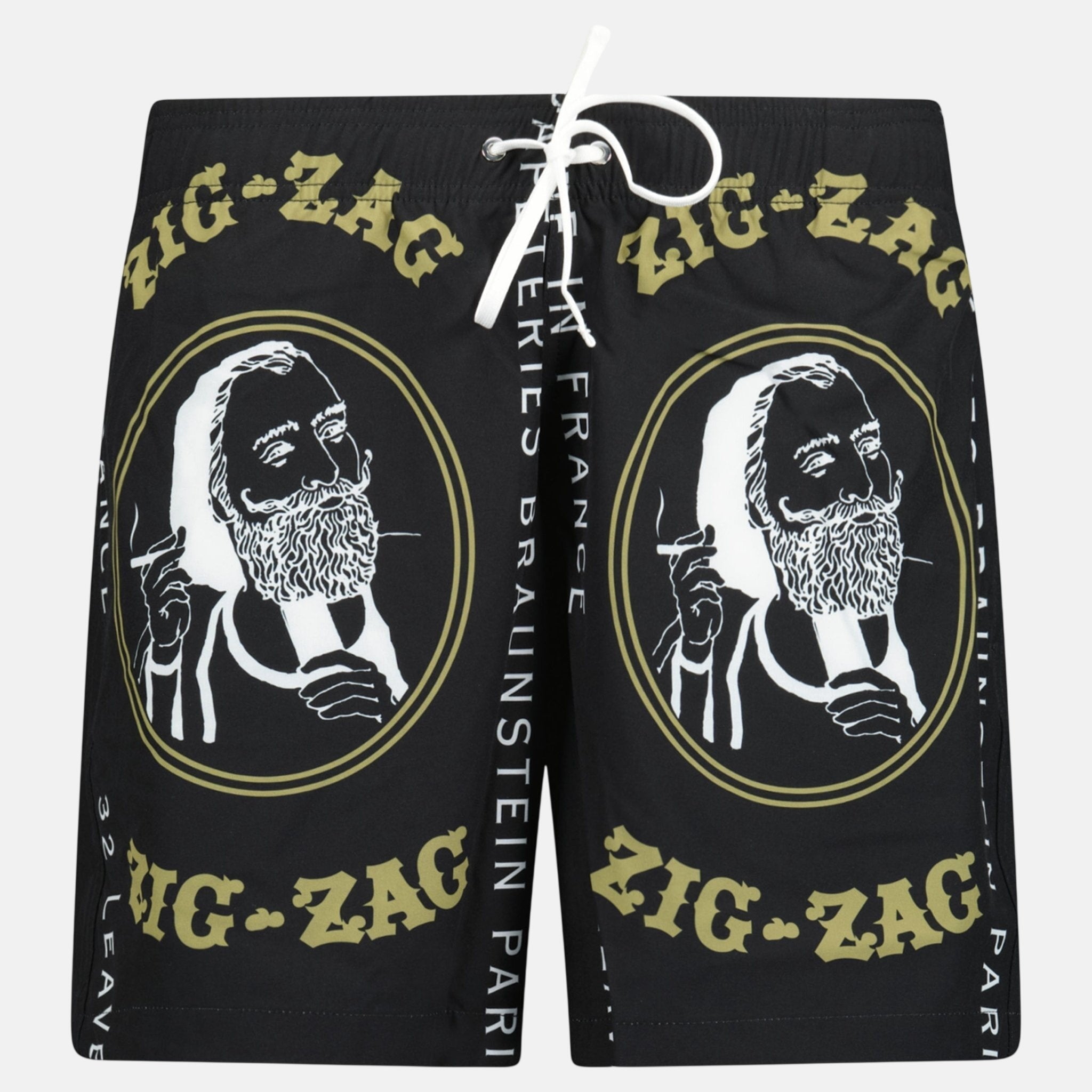 Amiri Zig Zag Drawstring Swim Shorts Black – C47 | Studio DOS by Designer Outlet Sales