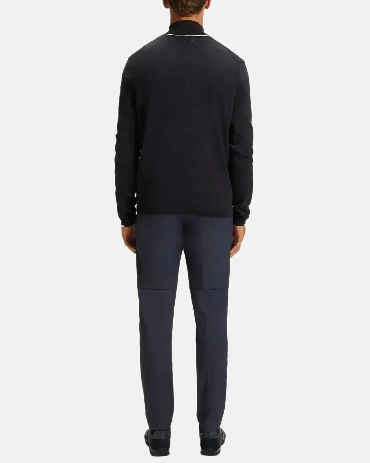 BOSS MENS K - EVERX 1/4 ZIP COTTON KNIT DARK BLUE – BOSS MENS K-EVERX 1/4 ZIP COTTON KNIT DARK BLUE-50541965-402-S | Studio DOS by Designer Outlet Sales