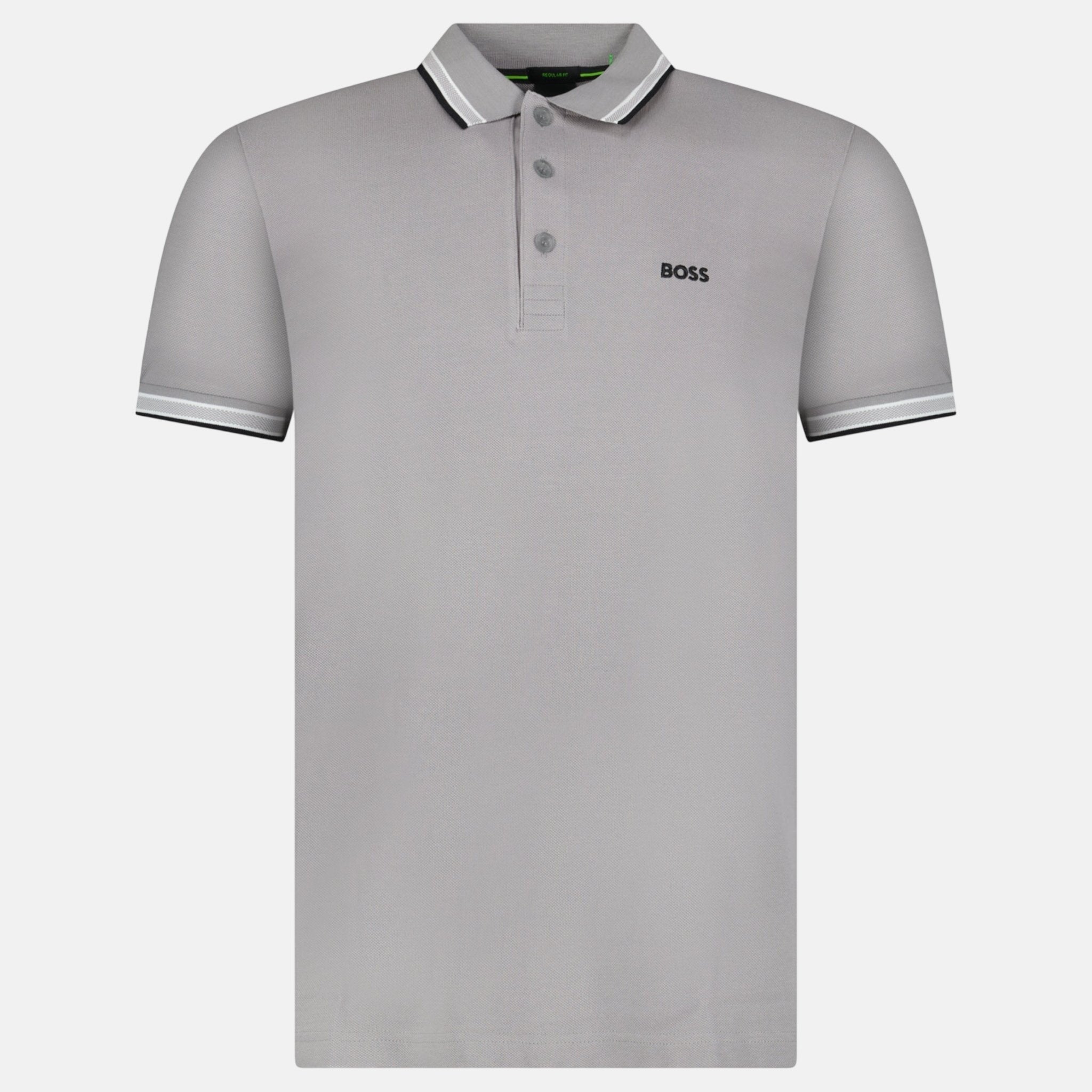 Boss Paddy Polo Shirt Light Grey – F37 | Studio DOS by Designer Outlet Sales