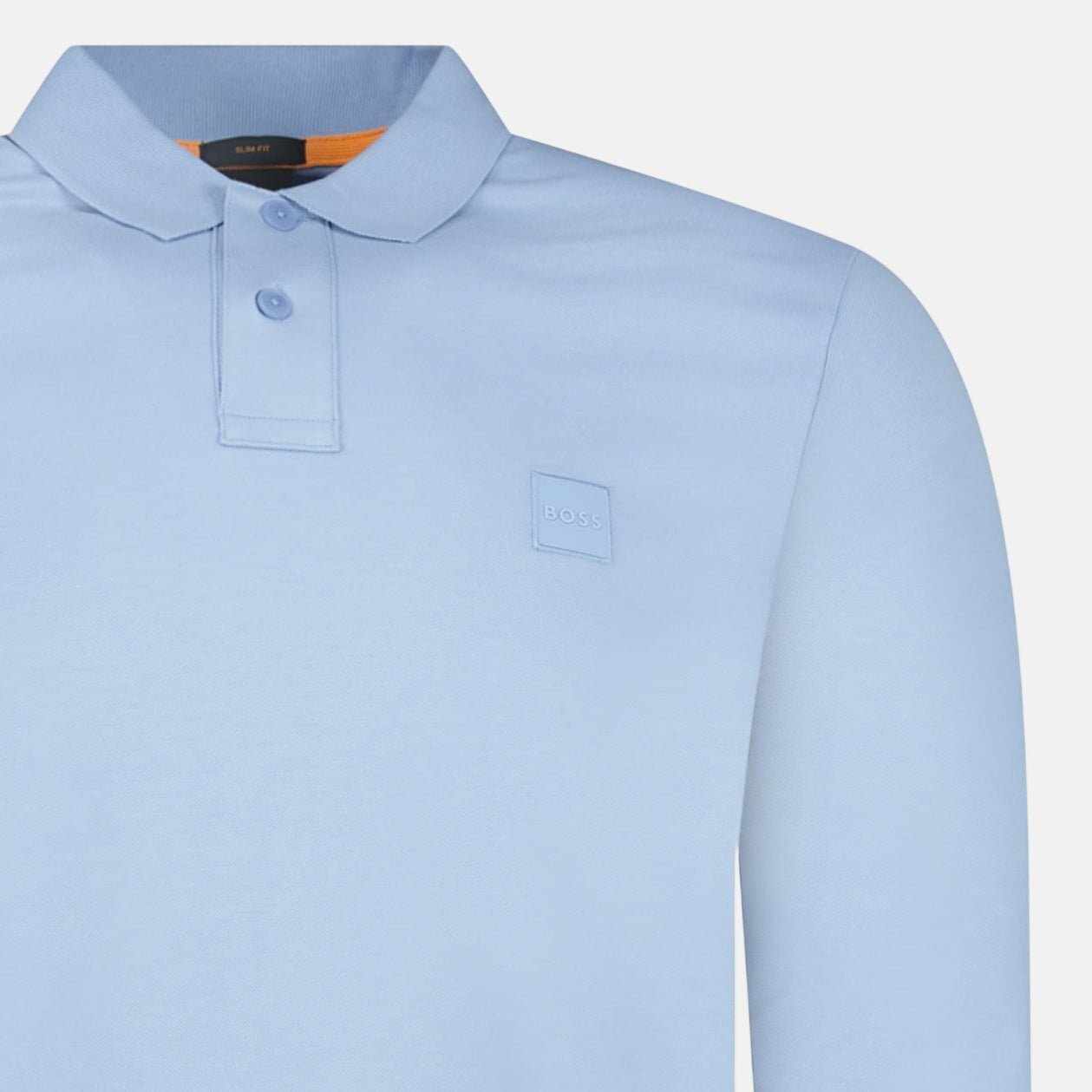 Boss Passerby Long Sleeve Polo Shirt Open Blue – A3 | Studio DOS by Designer Outlet Sales