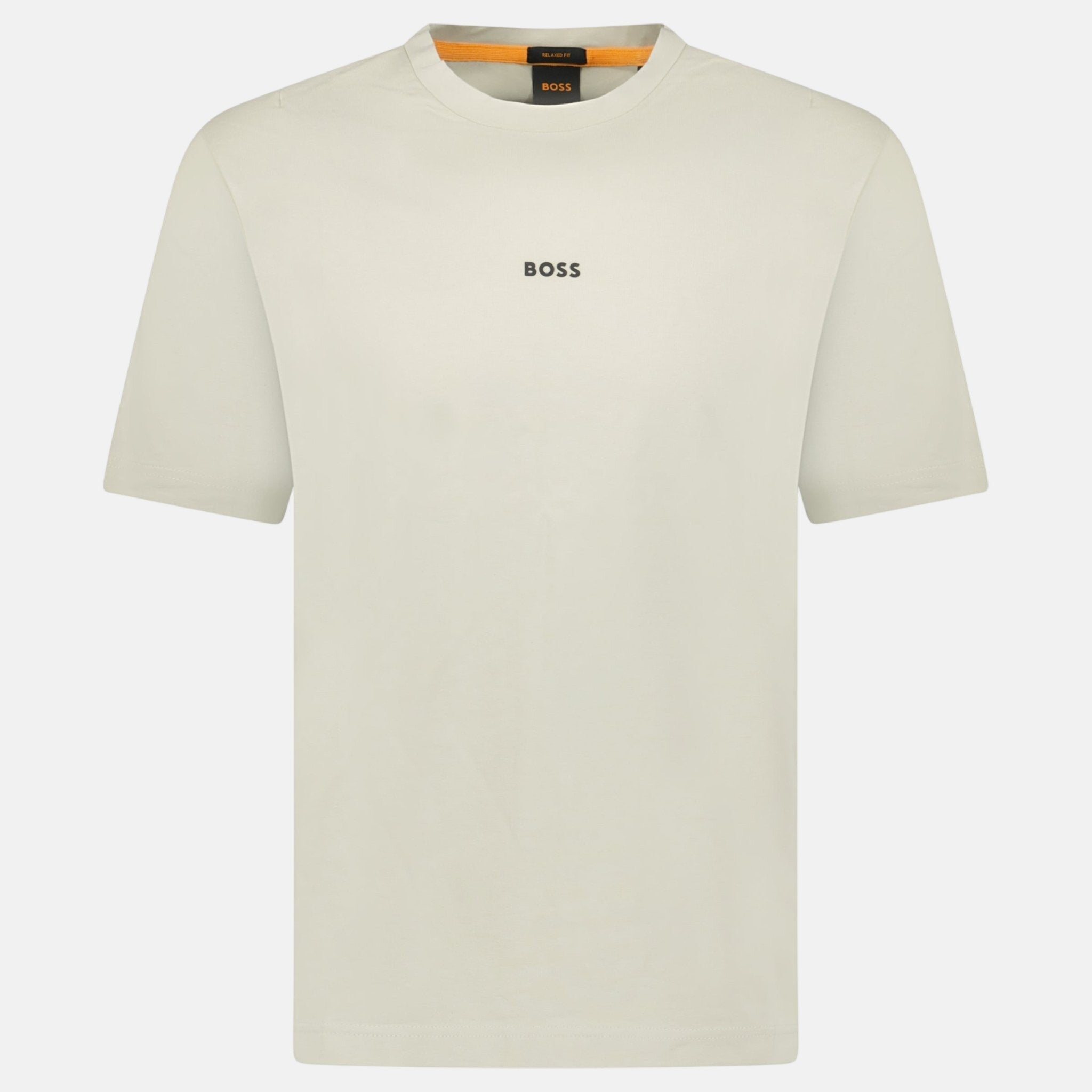 BOSS Relaxed - Fit Stretch Cotton T-Shirt Beige – sku-55536264216957 | Studio DOS by Designer Outlet Sales
