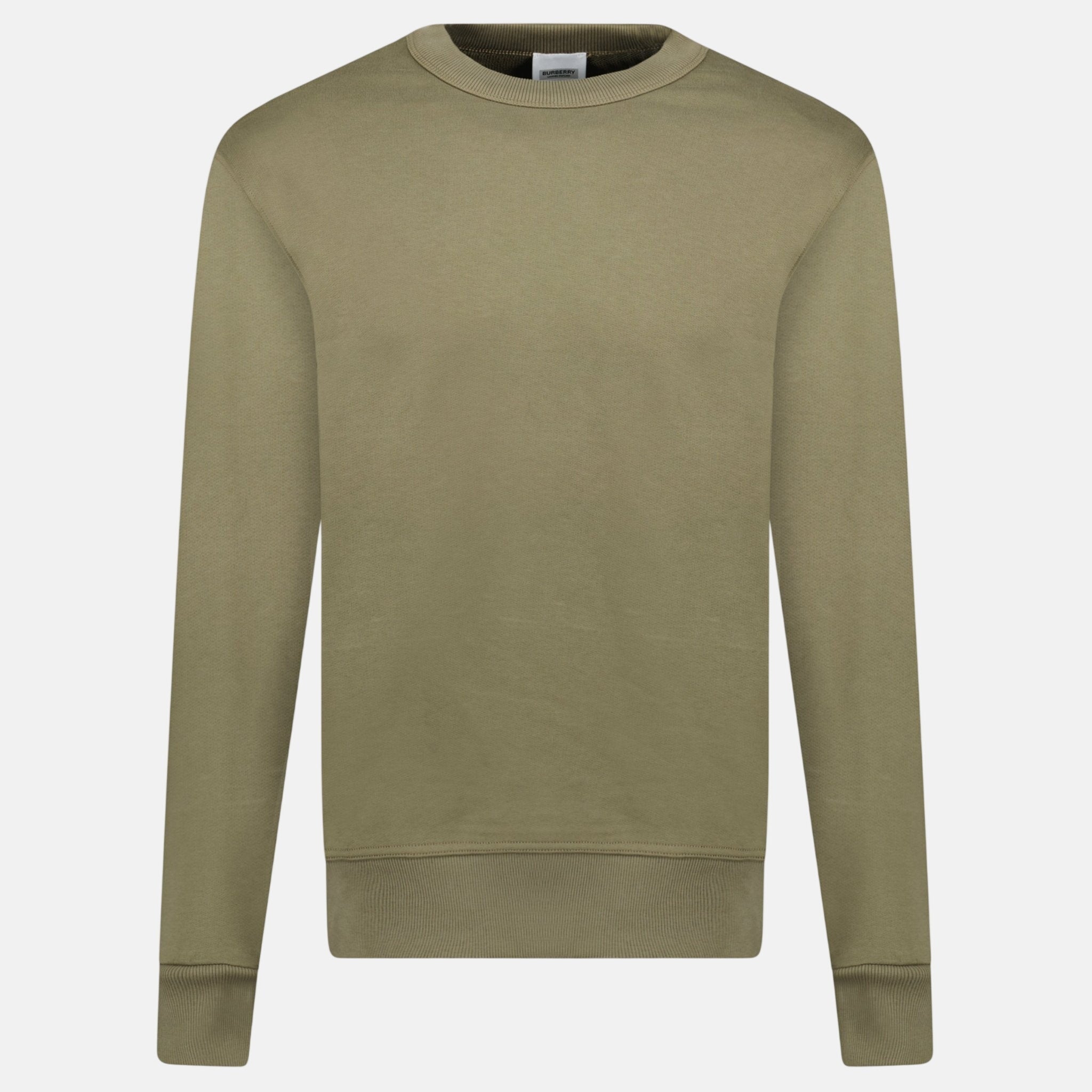 Burberry 'Acklow' Rear Logo Print Sweatshirt Khaki – C55 | Studio DOS by Designer Outlet Sales