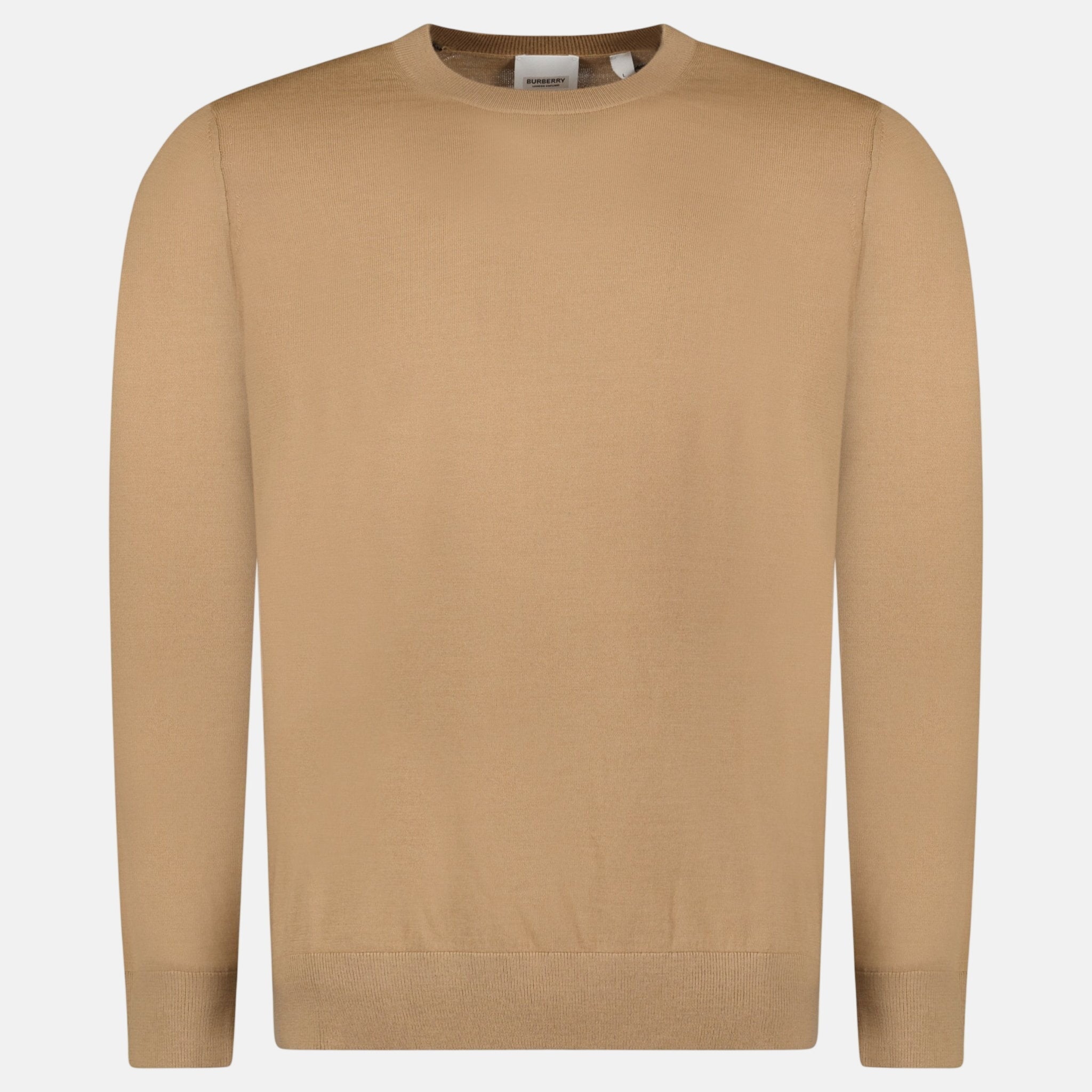 Burberry Check Wool Jumper Camel – O17 | Studio DOS by Designer Outlet Sales