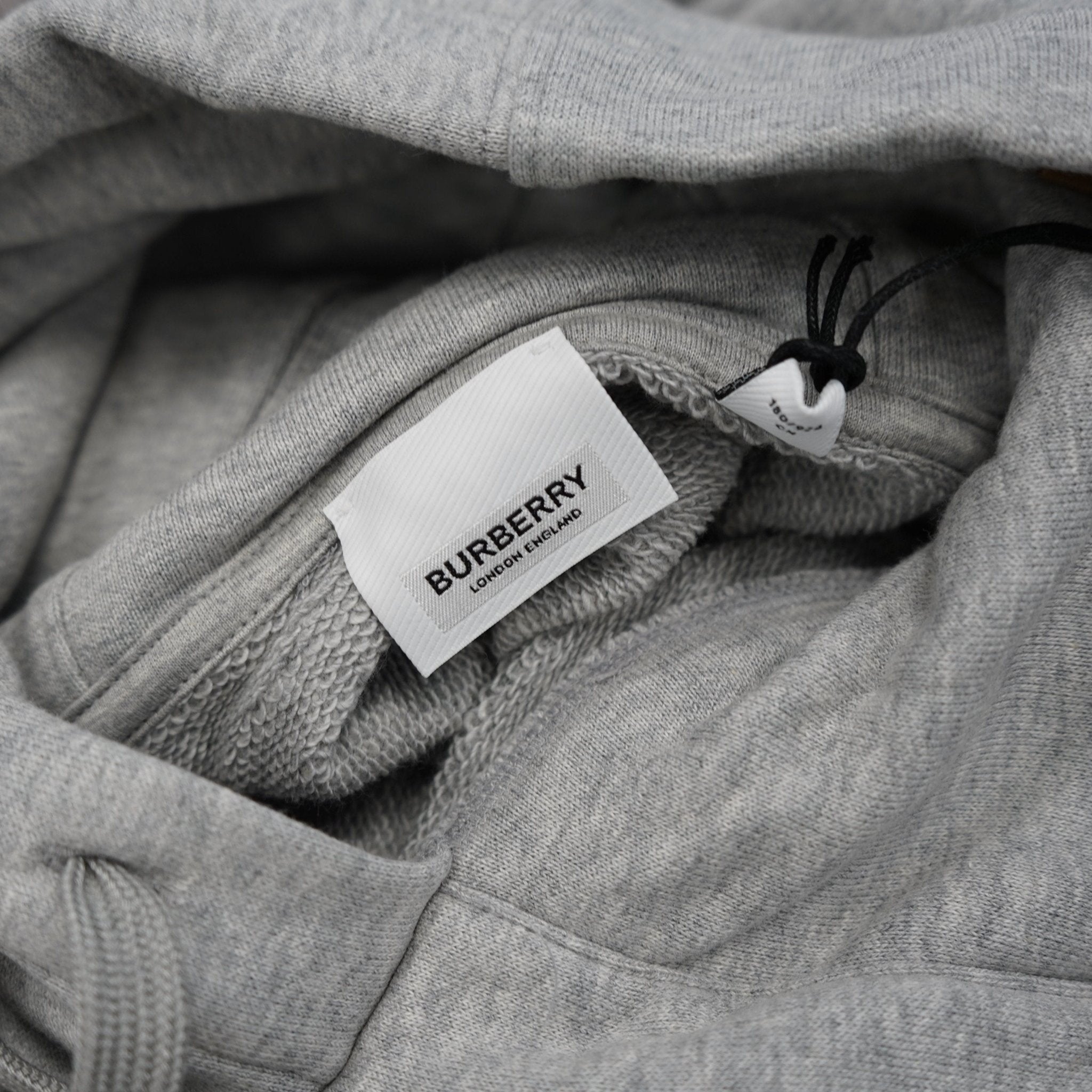 Burberry 'Farley' Logo Print Hooded Sweatshirt Grey – B17 | Studio DOS by Designer Outlet Sales