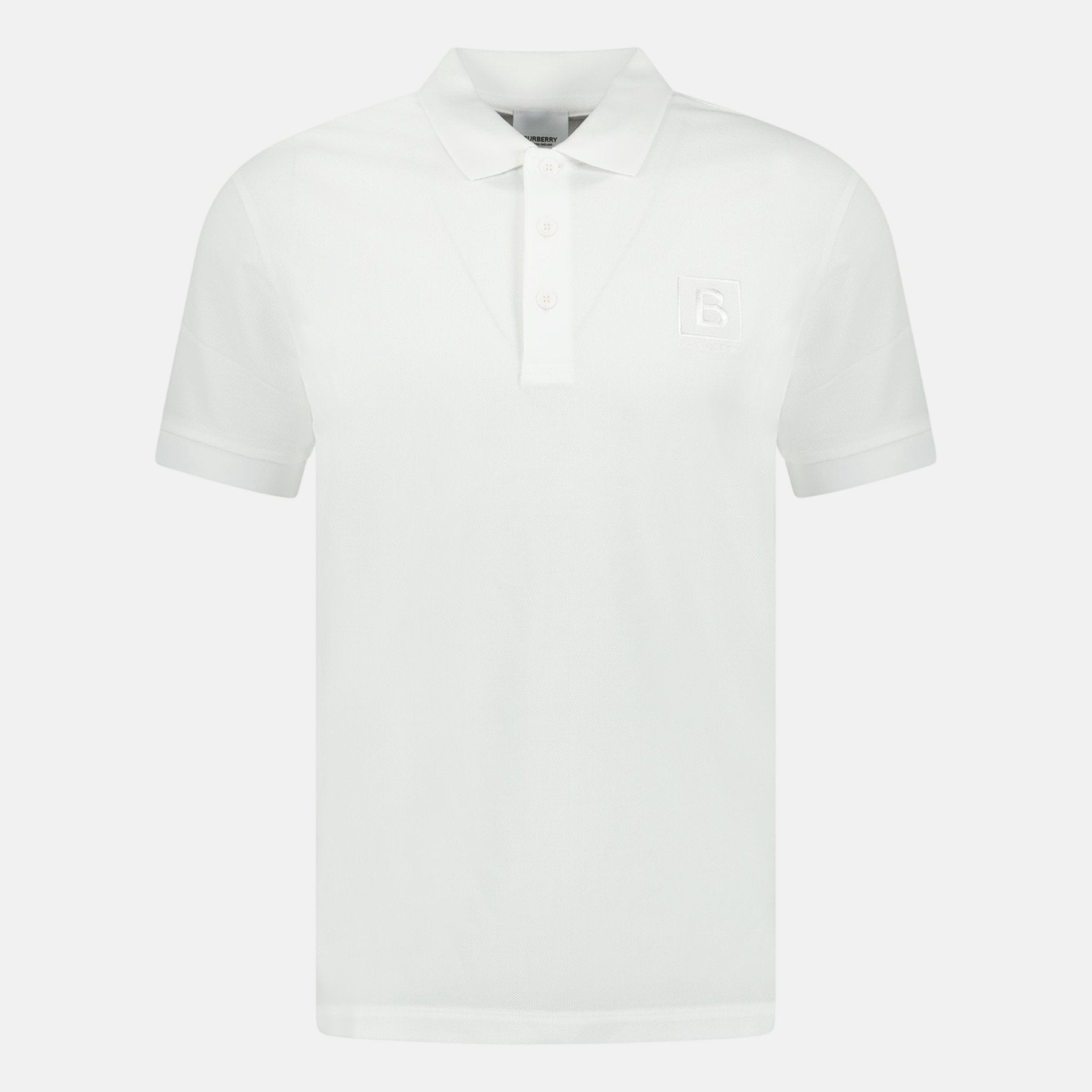 Burberry 'Gateforth' Polo Shirt White – B21 | Studio DOS by Designer Outlet Sales