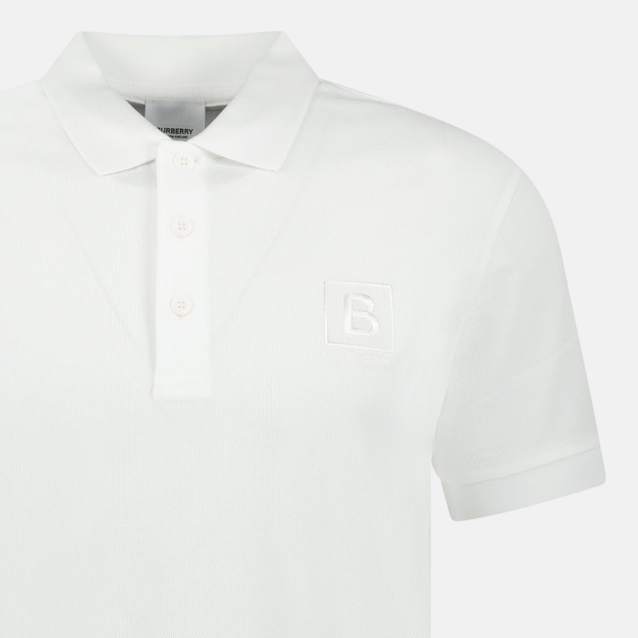 Burberry 'Gateforth' Polo Shirt White – B21 | Studio DOS by Designer Outlet Sales