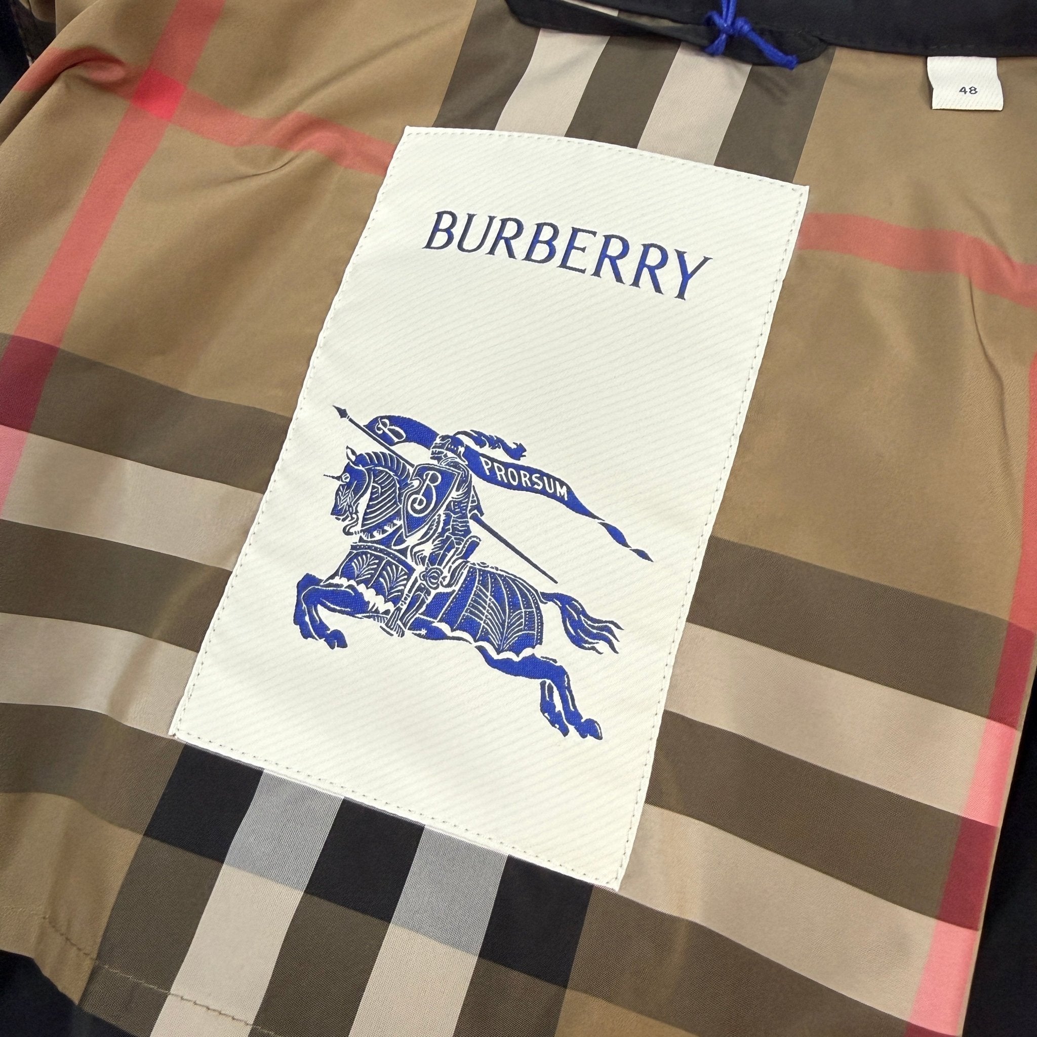Burberry 'Hargrave' Zip - Up Logo Hooded Rain Jacket Black – sku-57793111785853 | Studio DOS by Designer Outlet Sales