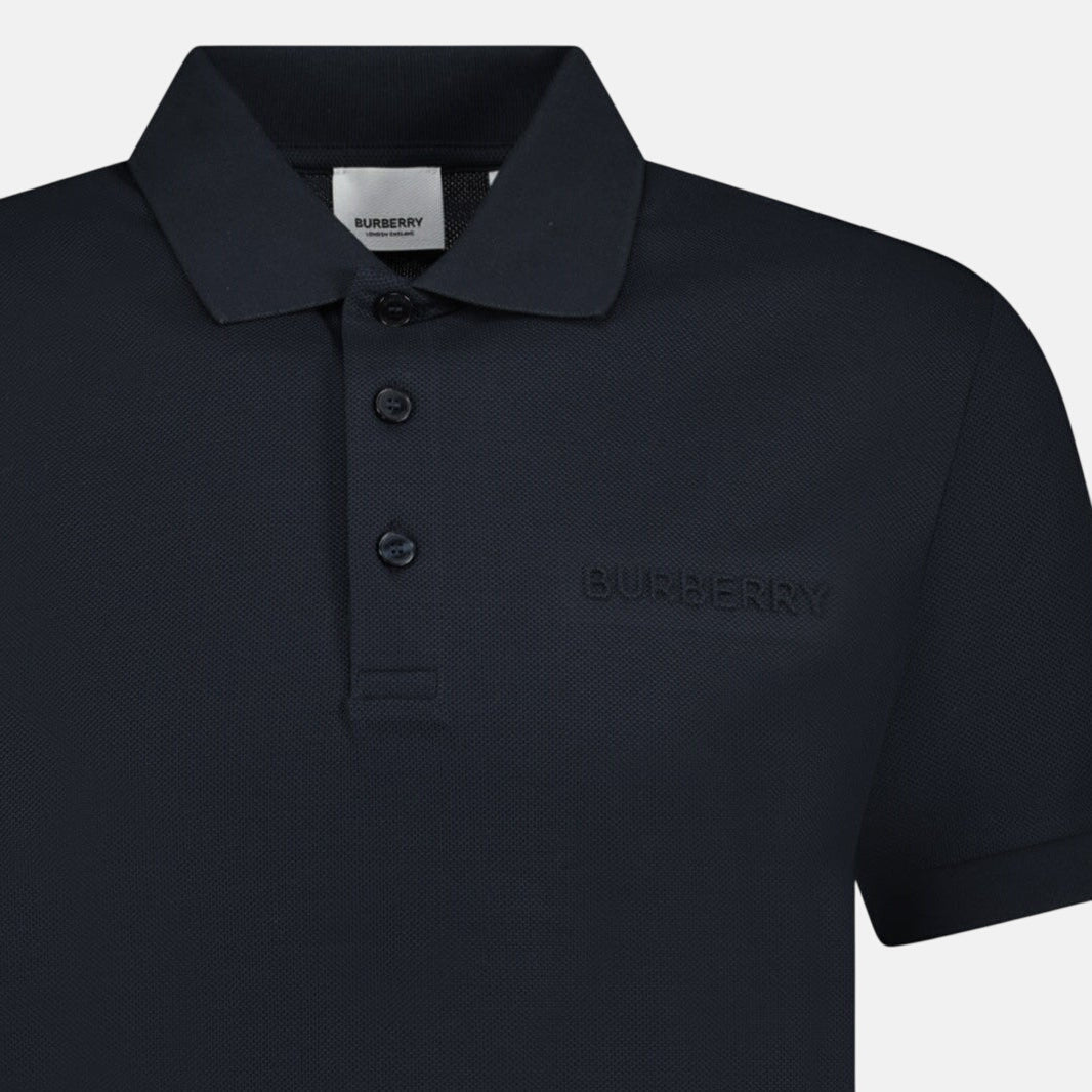Burberry 'Hartford' Embossed Logo Polo Shirt Black – F6 | Studio DOS by Designer Outlet Sales