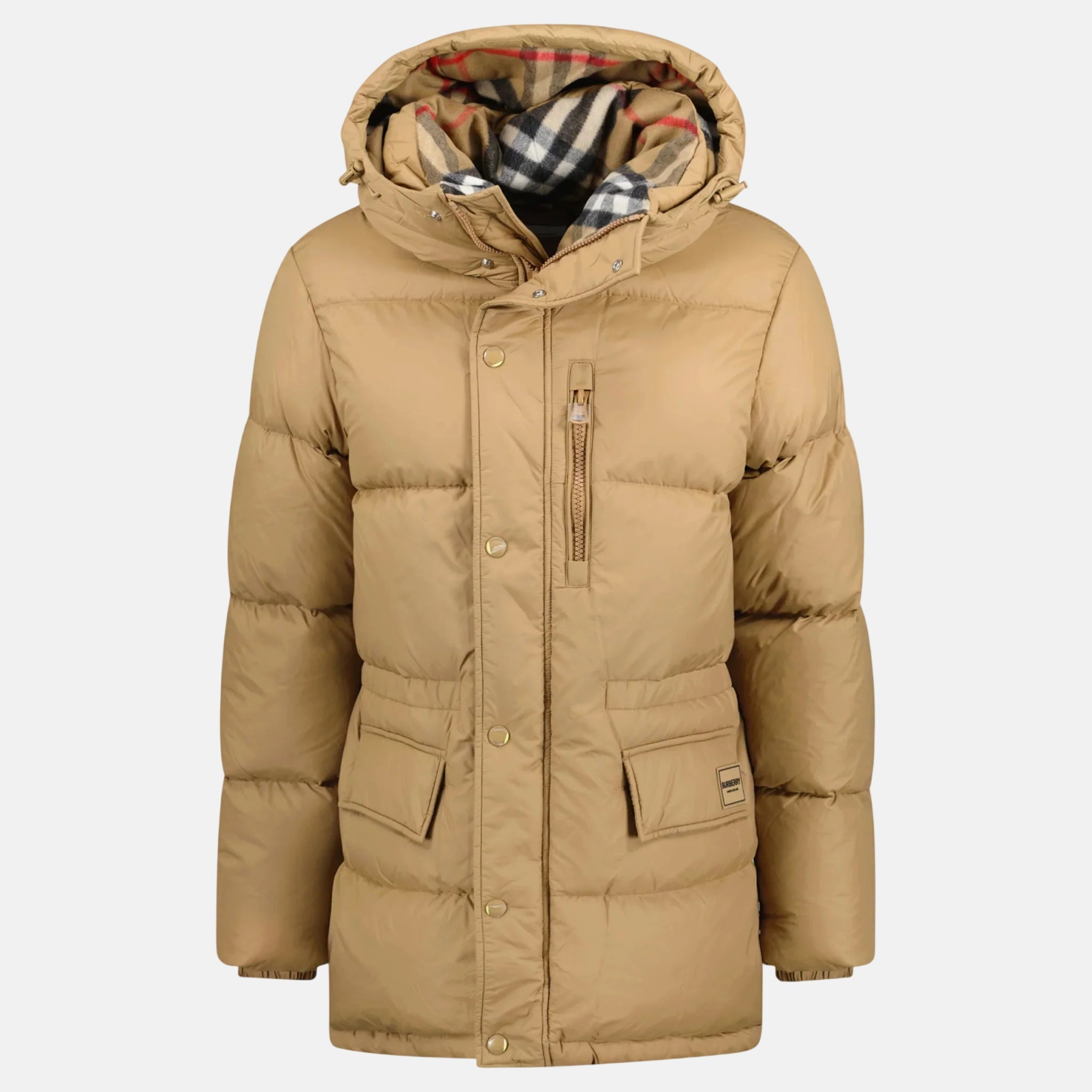 Burberry Haworth Mid Length Down Puffer Jacket Beige – sku-57164575474045 | Studio DOS by Designer Outlet Sales