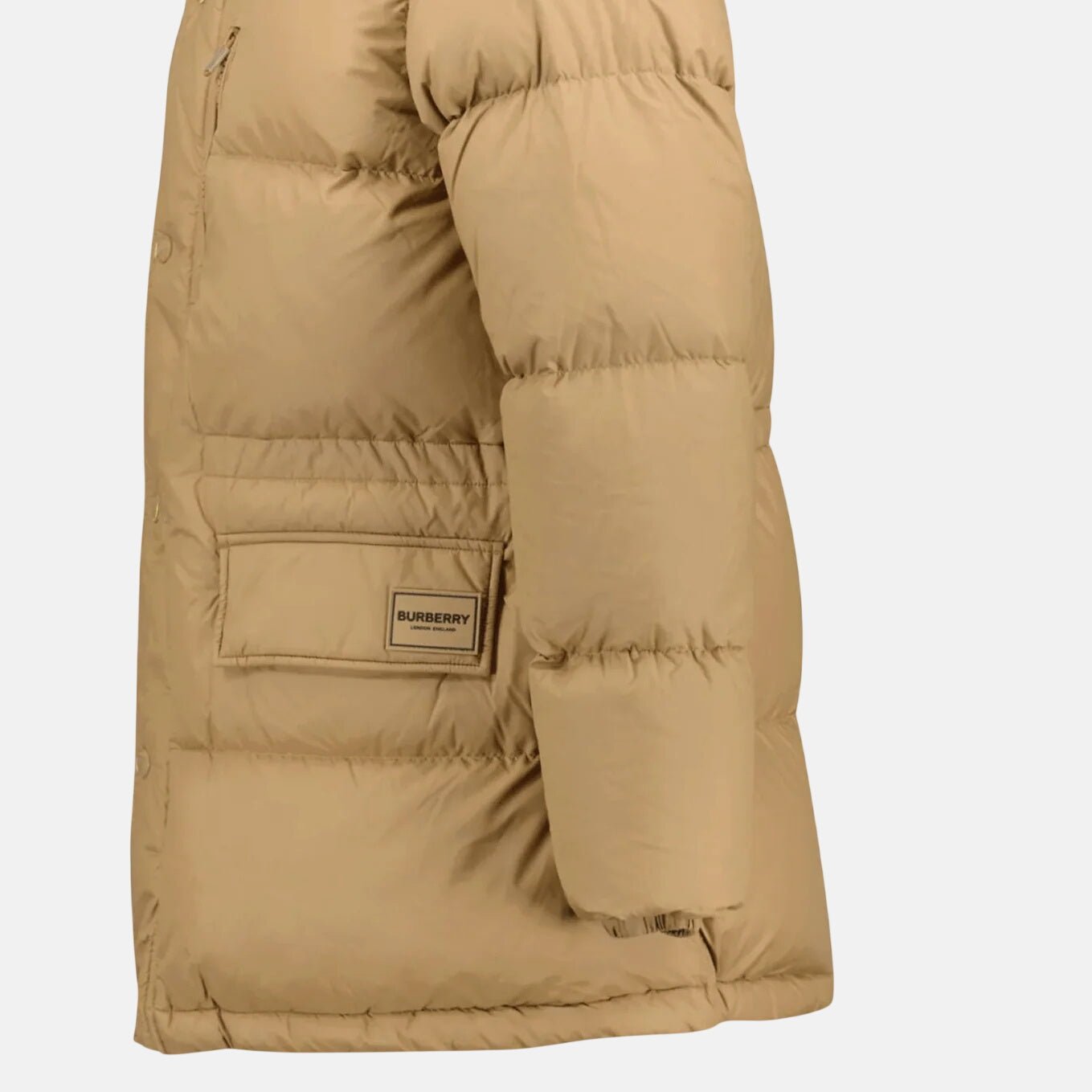 Burberry Haworth Mid Length Down Puffer Jacket Beige – sku-57164575474045 | Studio DOS by Designer Outlet Sales