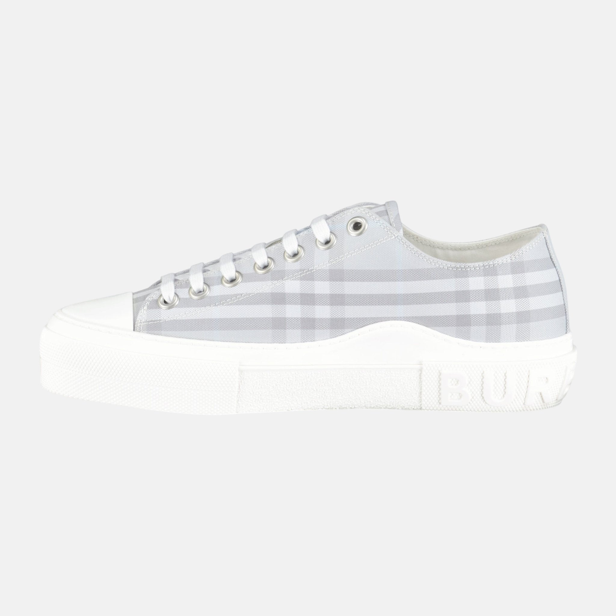 Burberry 'Jack Low' Check Trainers Grey – D2 | Studio DOS by Designer Outlet Sales