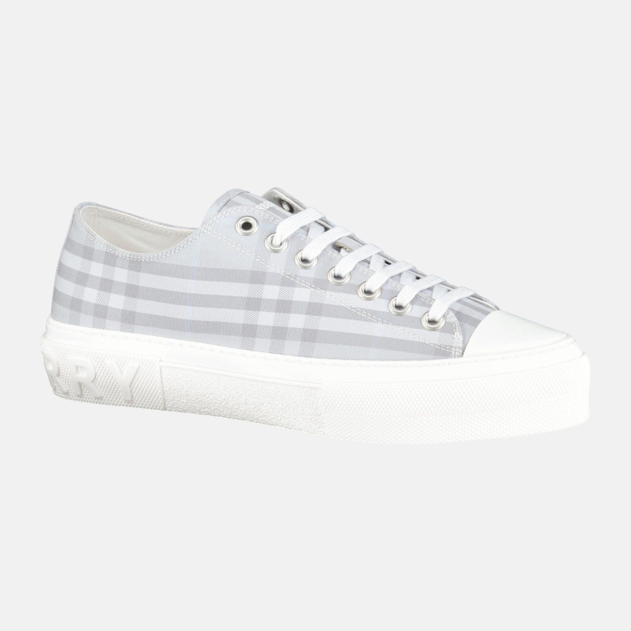 Burberry 'Jack Low' Check Trainers Grey – D2 | Studio DOS by Designer Outlet Sales