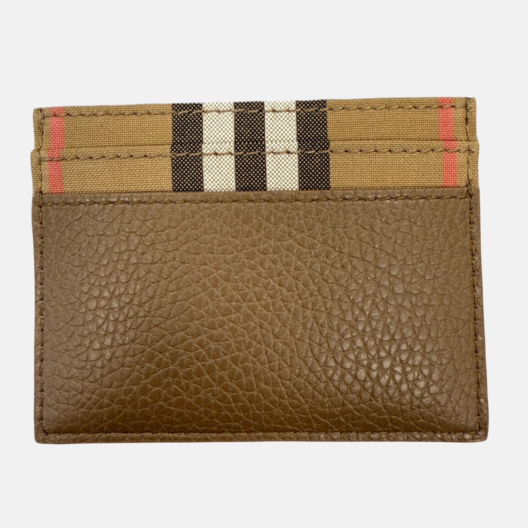 Burberry Leather Canvas Classic Check Card Holder Brown – Grey Box 5 | Studio DOS by Designer Outlet Sales