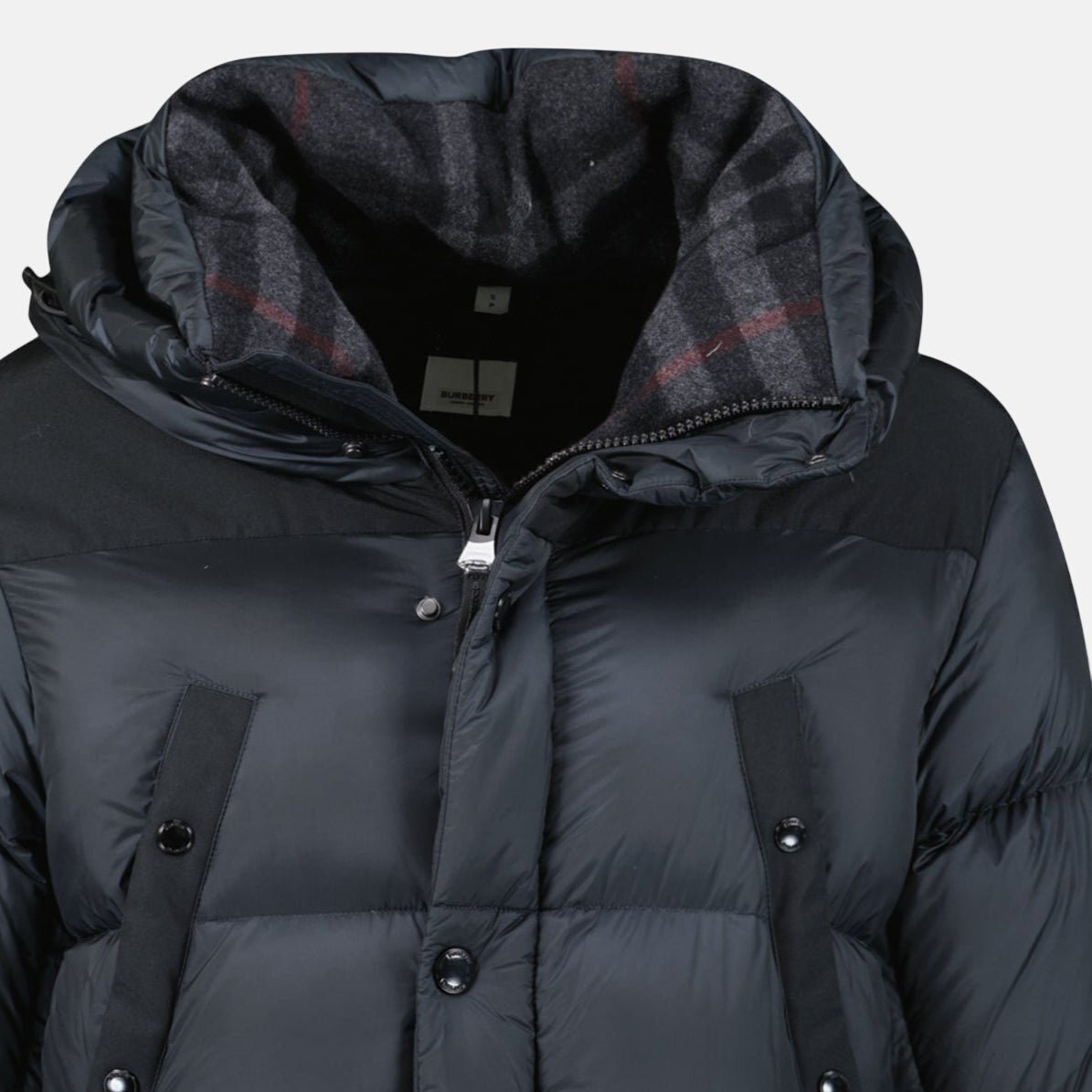 Burberry 'Lindford' Puffer Coat Charcoal Grey – sku-56956848570749 | Studio DOS by Designer Outlet Sales