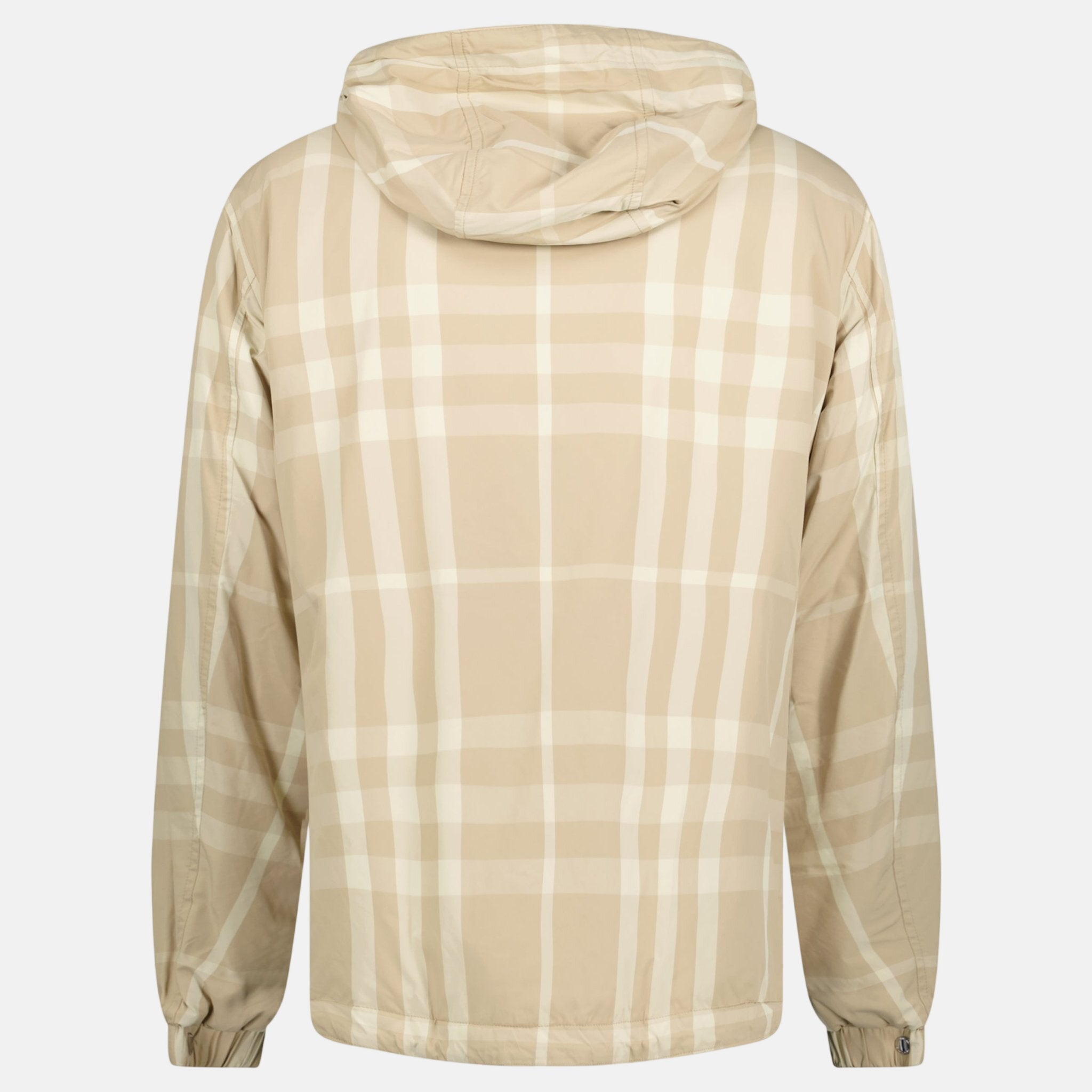 Burberry 'Stanford' Reversible Check Rear Logo Hooded Padded Jacket Beige – Rail 1 | Studio DOS by Designer Outlet Sales