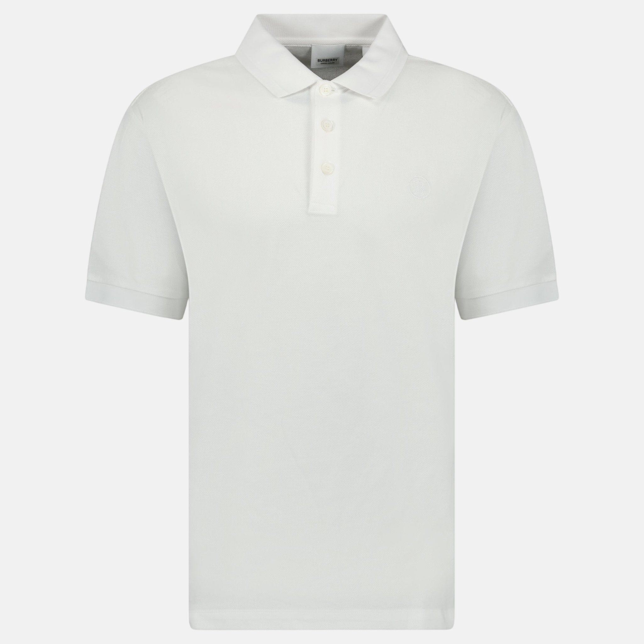 Burberry 'Tony' TB Polo Shirt White – F37 | Studio DOS by Designer Outlet Sales