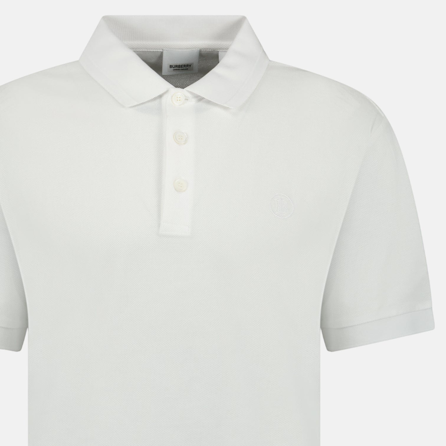 Burberry 'Tony' TB Polo Shirt White – F37 | Studio DOS by Designer Outlet Sales