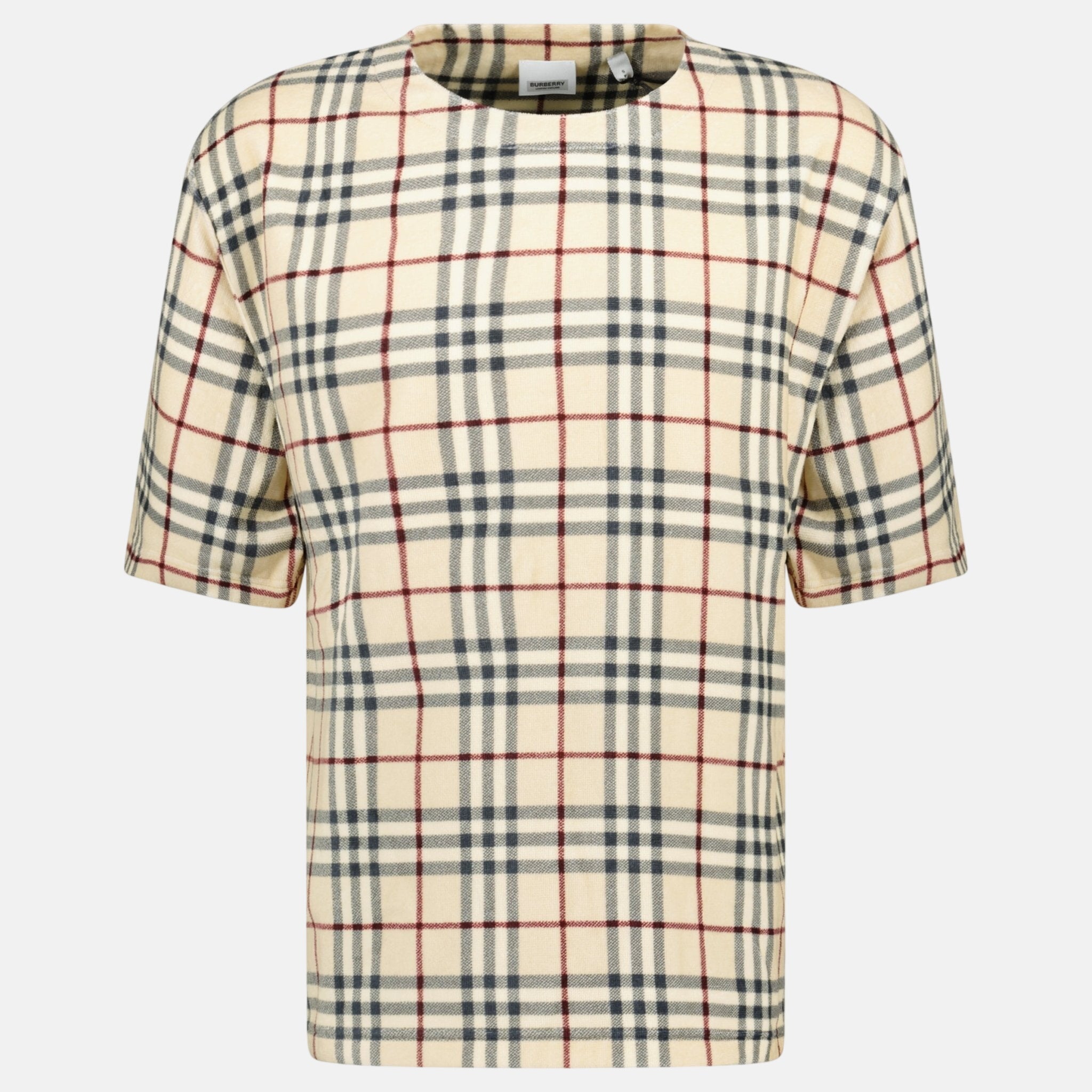 Burberry 'Willesden' Check T-Shirt Beige – A48 | Studio DOS by Designer Outlet Sales