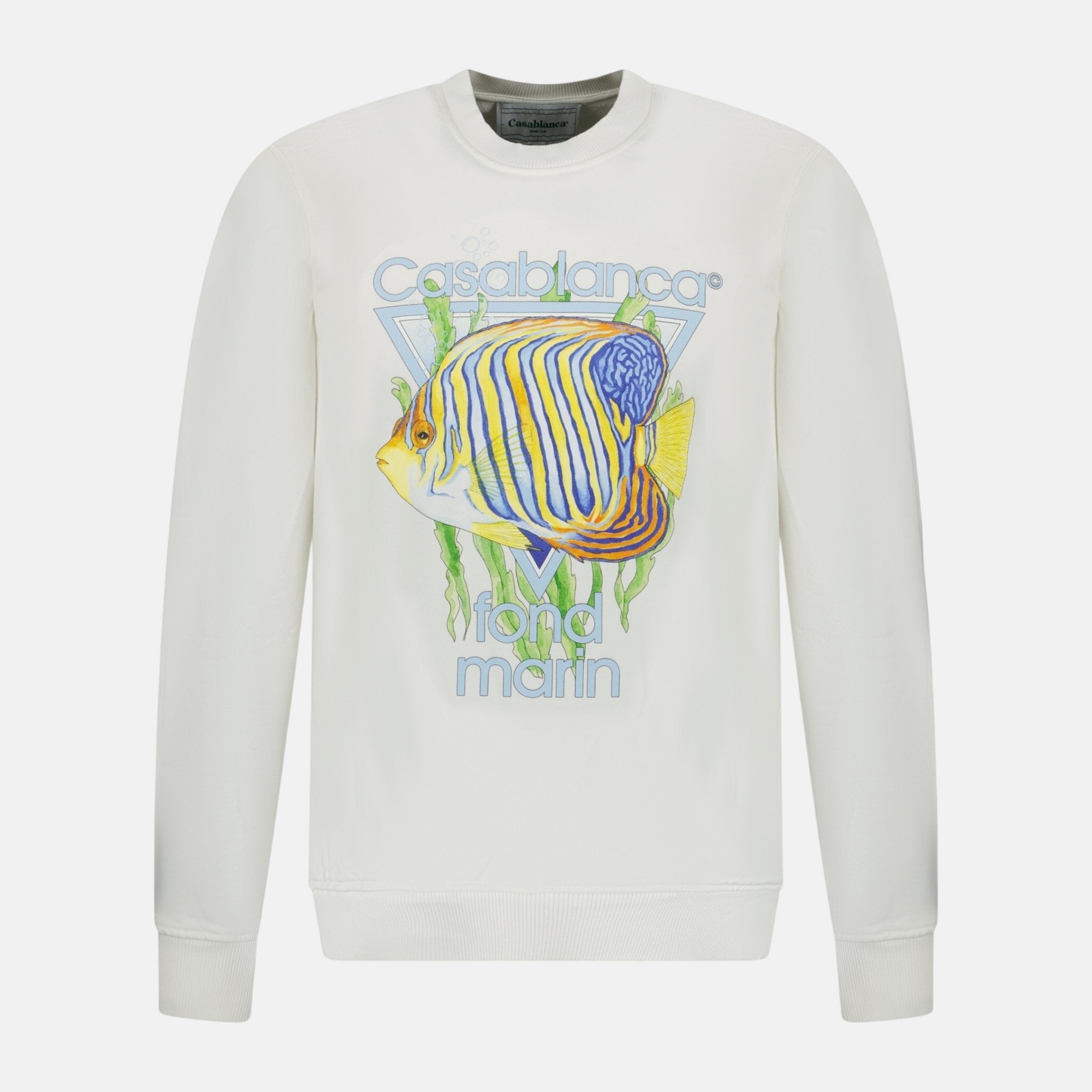 Casablanca 'Fond Marin' Sweatshirt White – B14 | Studio DOS by Designer Outlet Sales