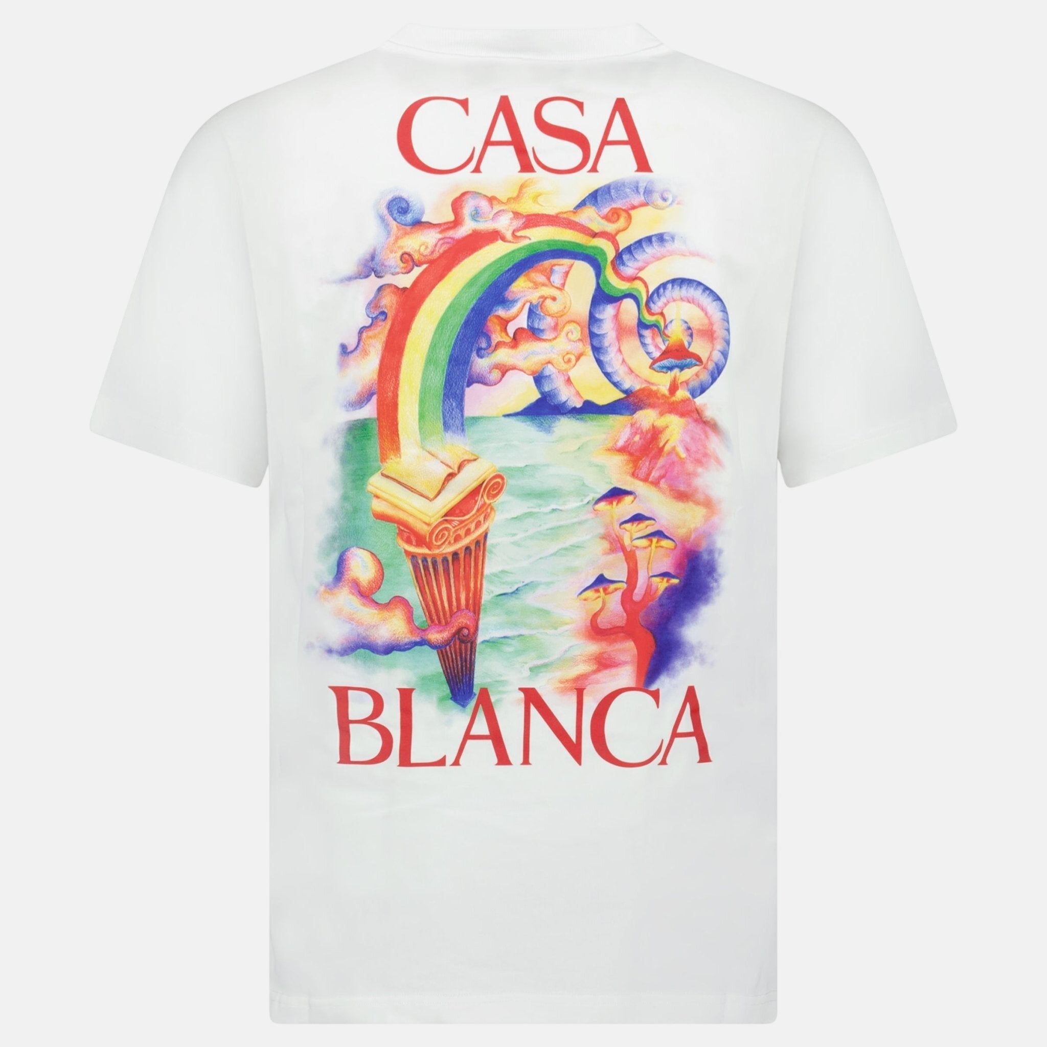 Casablanca Nature Teacher Organic Cotton T-Shirt White – C12 | Studio DOS by Designer Outlet Sales