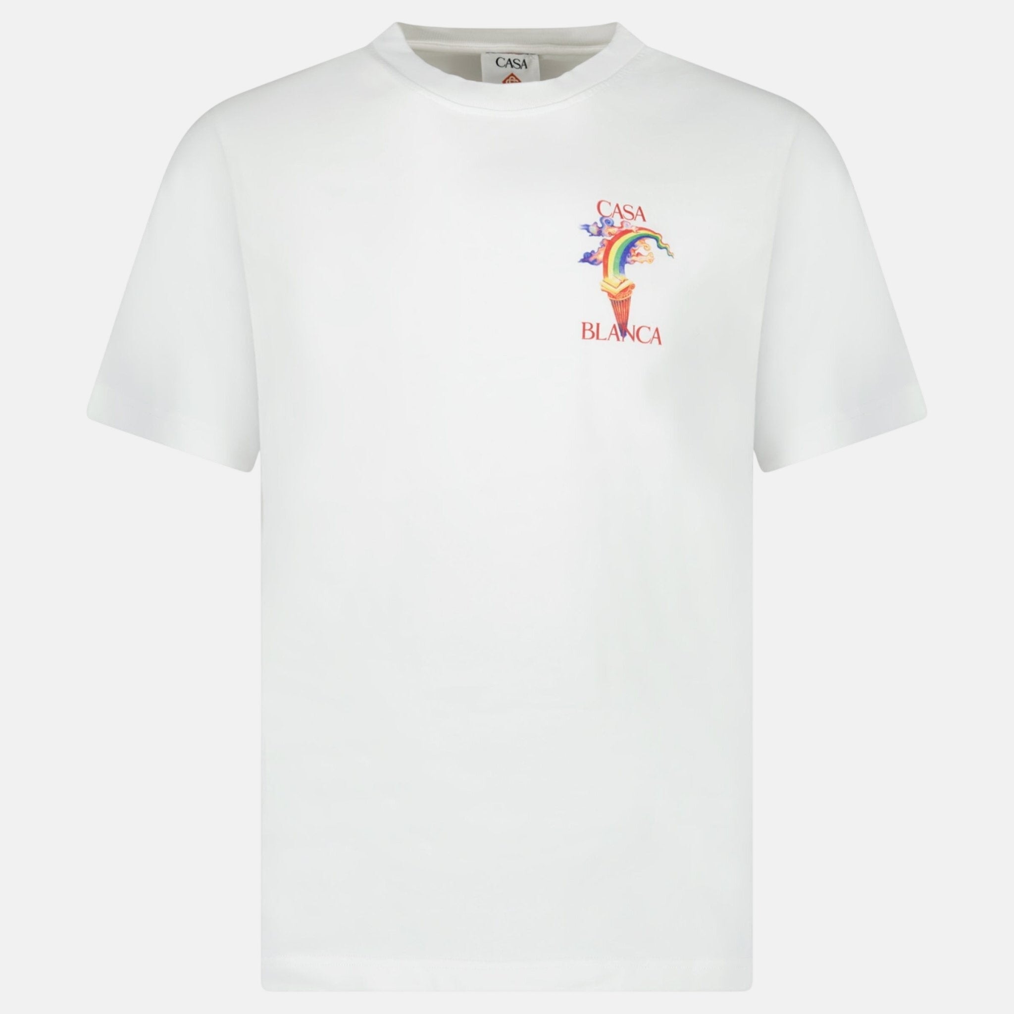 Casablanca Nature Teacher Organic Cotton T-Shirt White – C12 | Studio DOS by Designer Outlet Sales