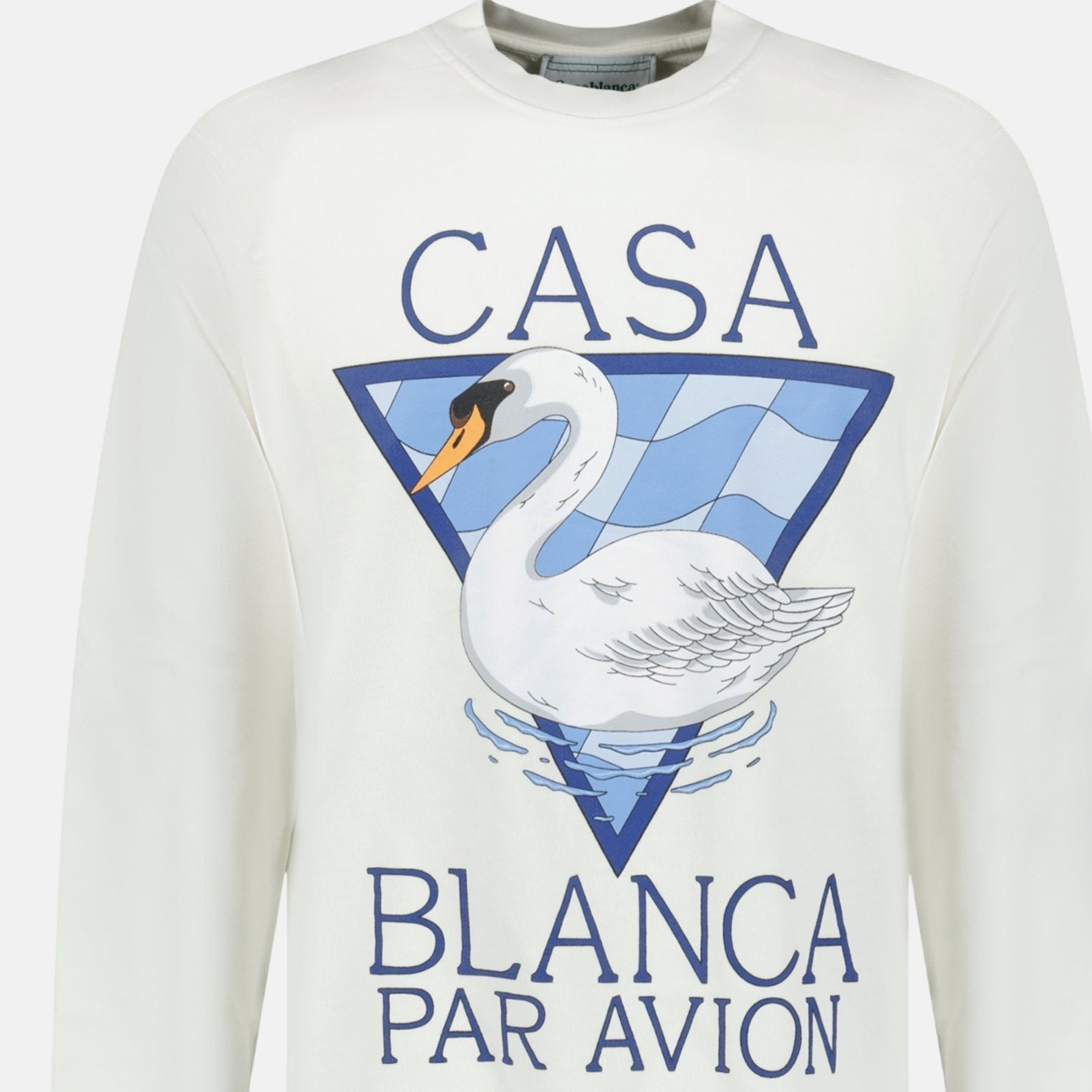 Casablanca Par Avion Screen Printed Sweatshirt White – C20 | Studio DOS by Designer Outlet Sales