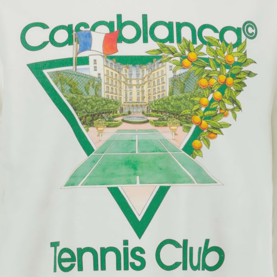 Casablanca 'Tennis Club' Sweatshirt Cream – C20 | Studio DOS by Designer Outlet Sales