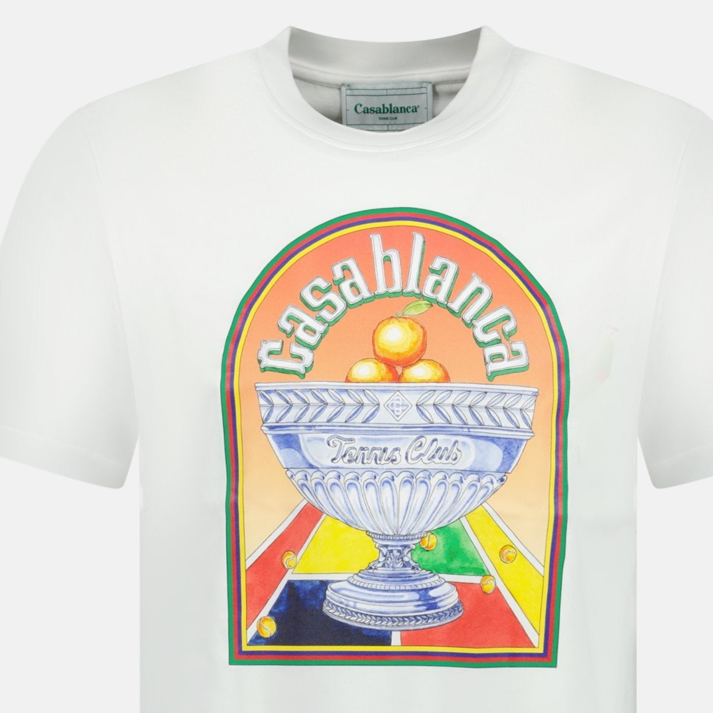 Casablanca 'Terrain' D'Orange T-Shirt White – B21 | Studio DOS by Designer Outlet Sales