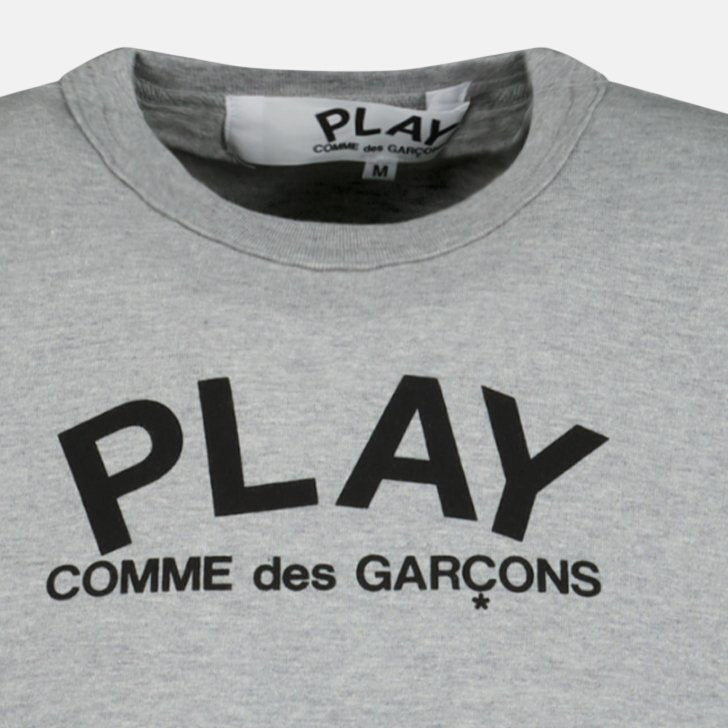 Comme Des Garcons Play Logo T-Shirt Grey – A60 | Studio DOS by Designer Outlet Sales