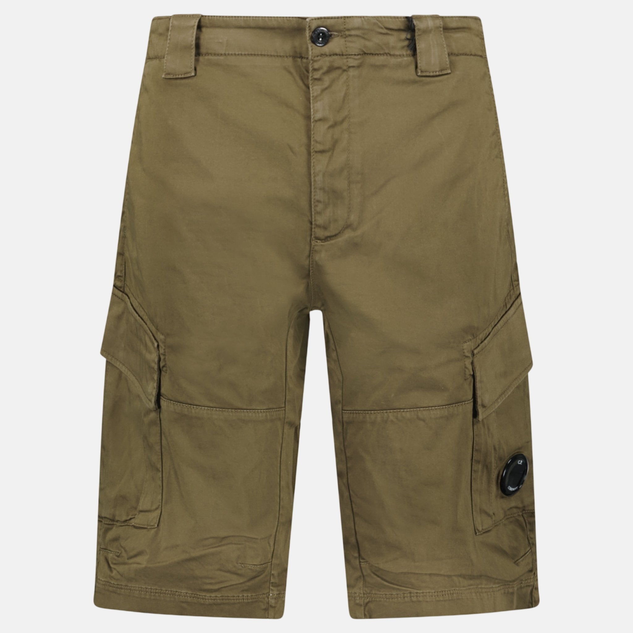 CP Company Bermuda Cargo Lens Shorts Ivy Green – sku-55775461605757 | Studio DOS by Designer Outlet Sales