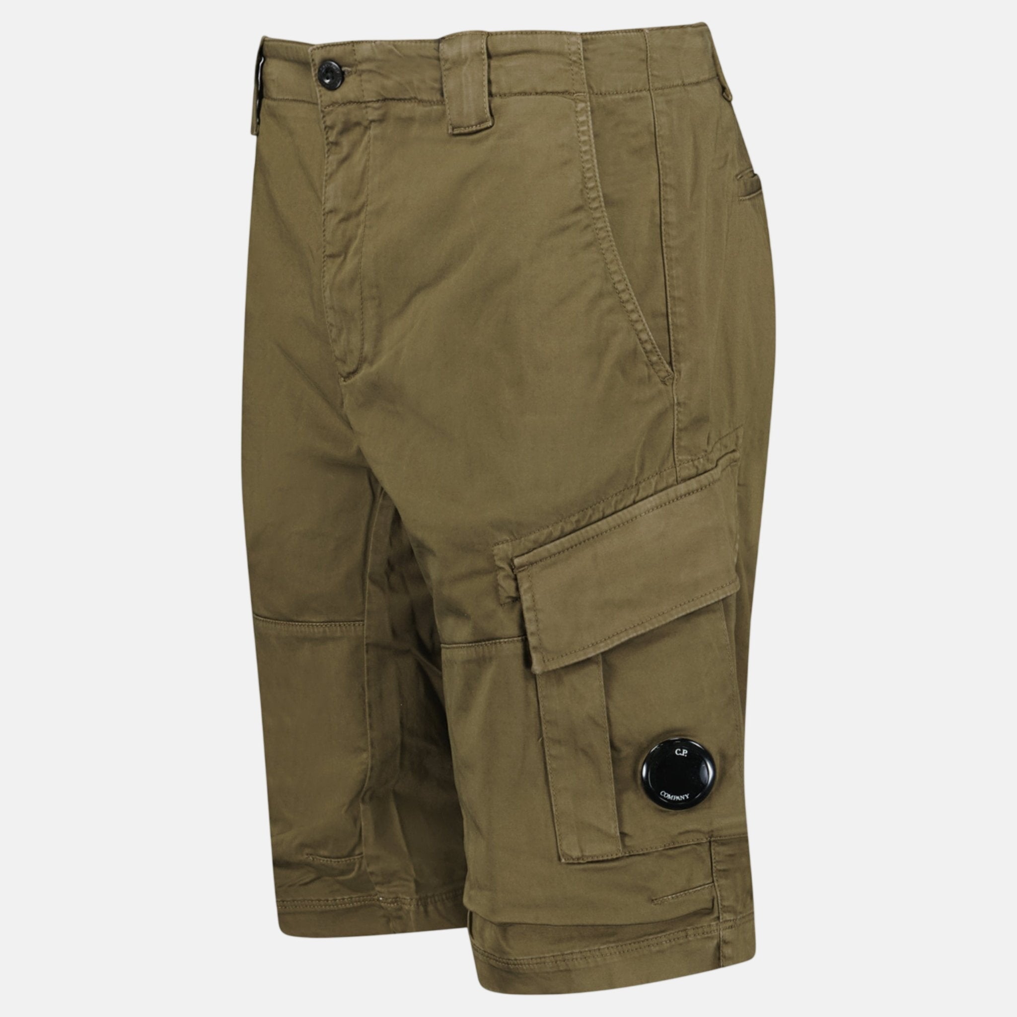 CP Company Bermuda Cargo Lens Shorts Ivy Green – sku-55775461605757 | Studio DOS by Designer Outlet Sales