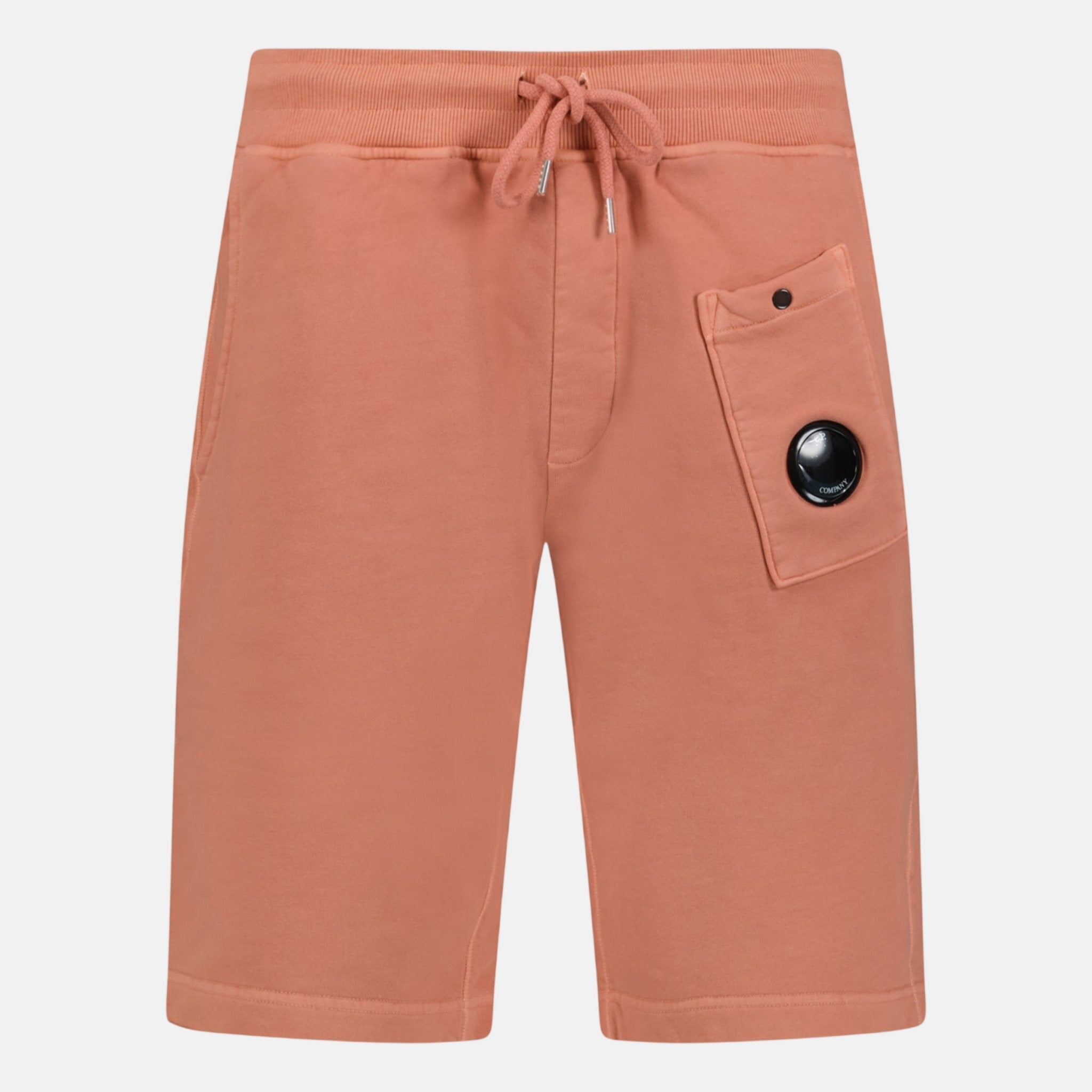 CP Company Bermuda Cotton Lens Shorts Coral – C29 | Studio DOS by Designer Outlet Sales