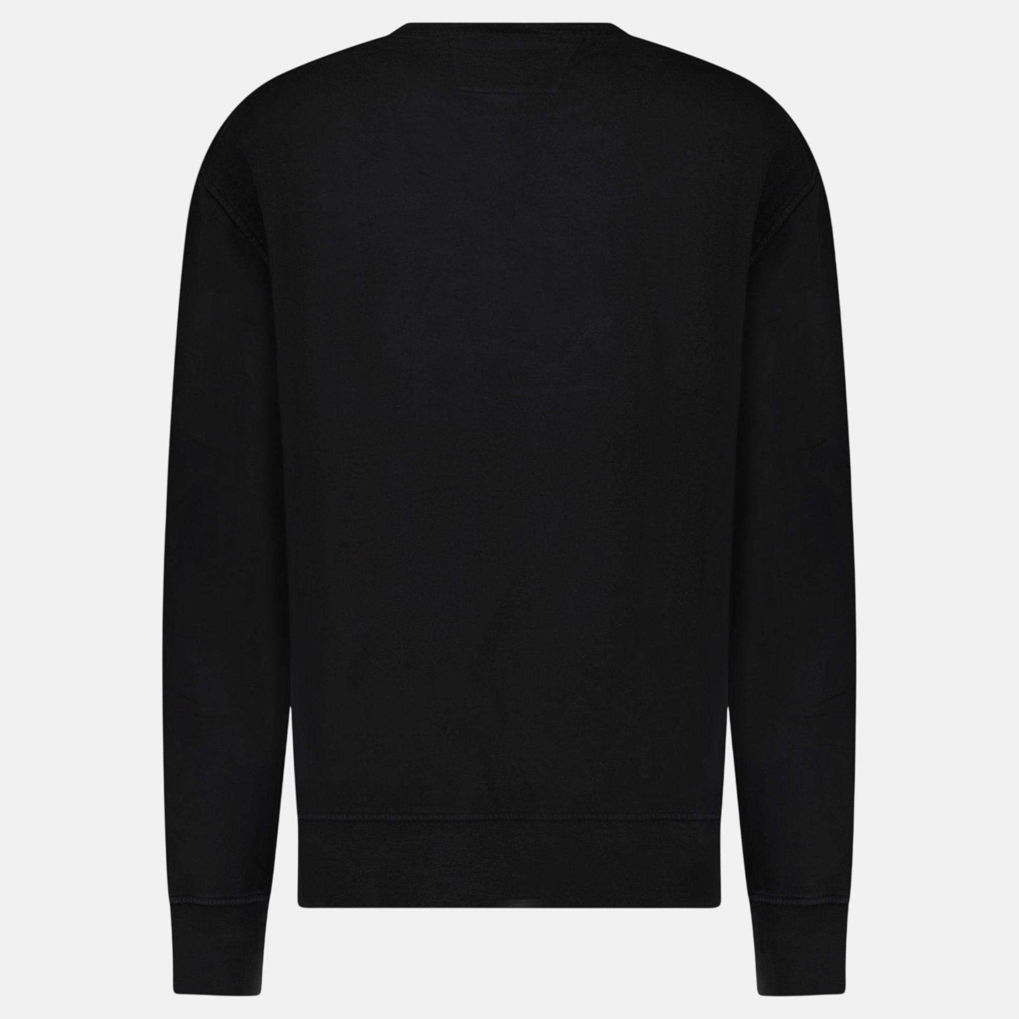 CP Company Brushed and Emerized Diagonal Fleece Crewneck Sweatshirt Black – A30 | Studio DOS by Designer Outlet Sales