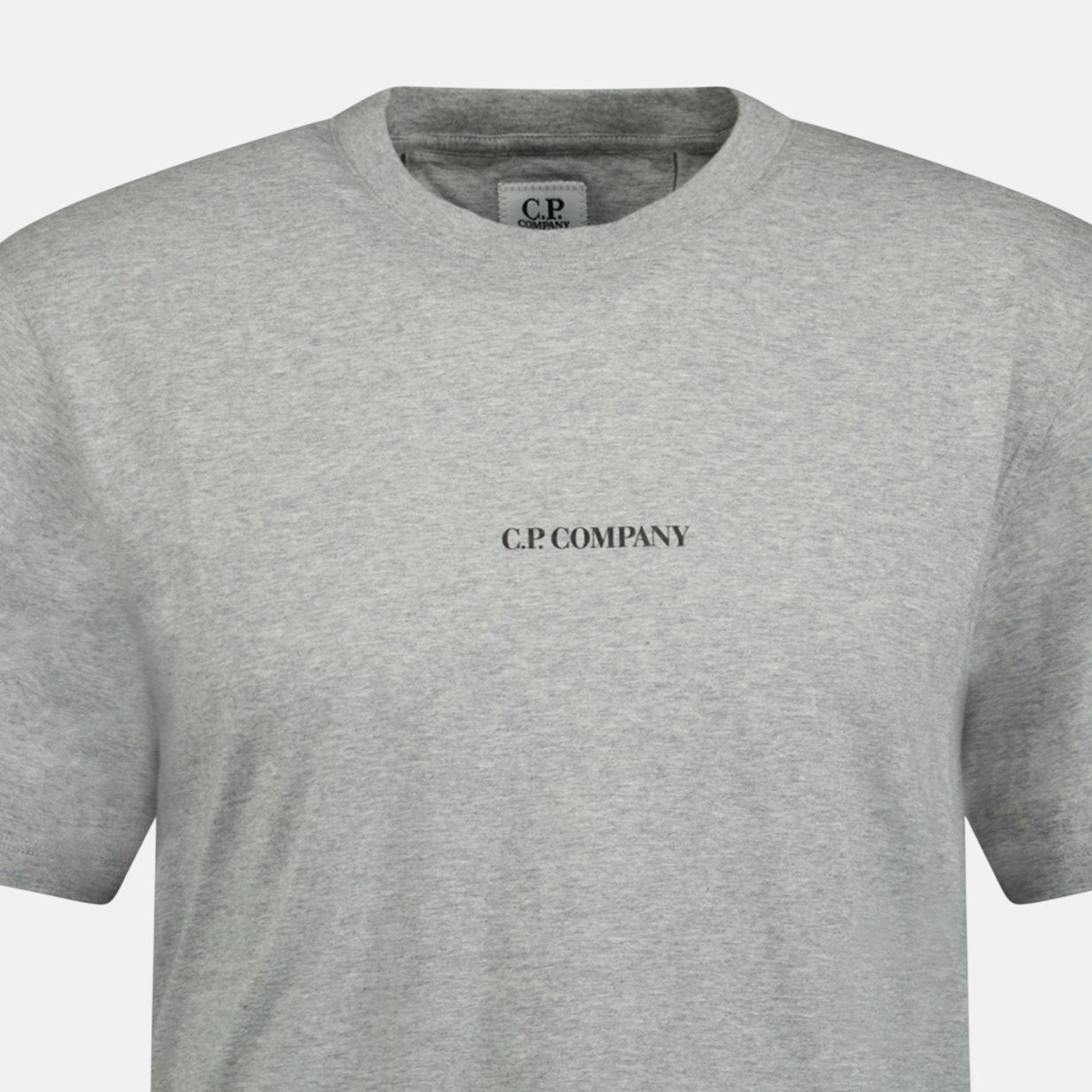 CP Company Chest Logo T-Shirt Grey – sku-53527801561469 | Studio DOS by Designer Outlet Sales