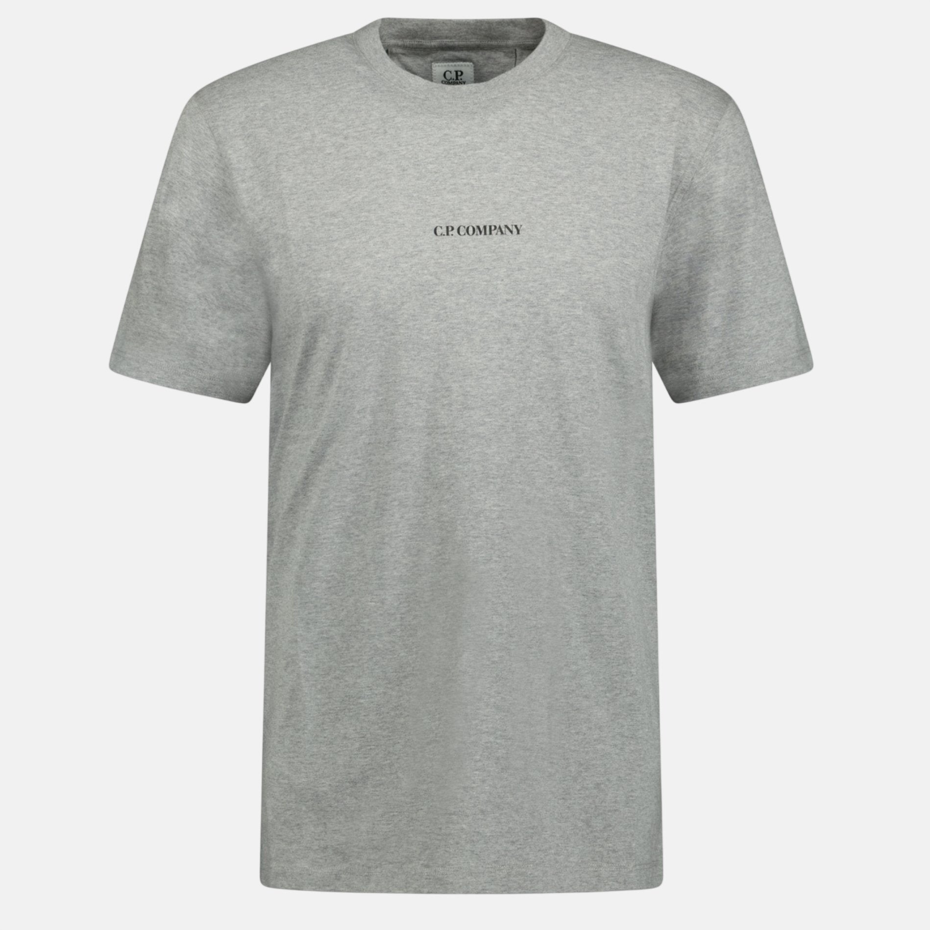 CP Company Chest Logo T-Shirt Grey – sku-53527801561469 | Studio DOS by Designer Outlet Sales