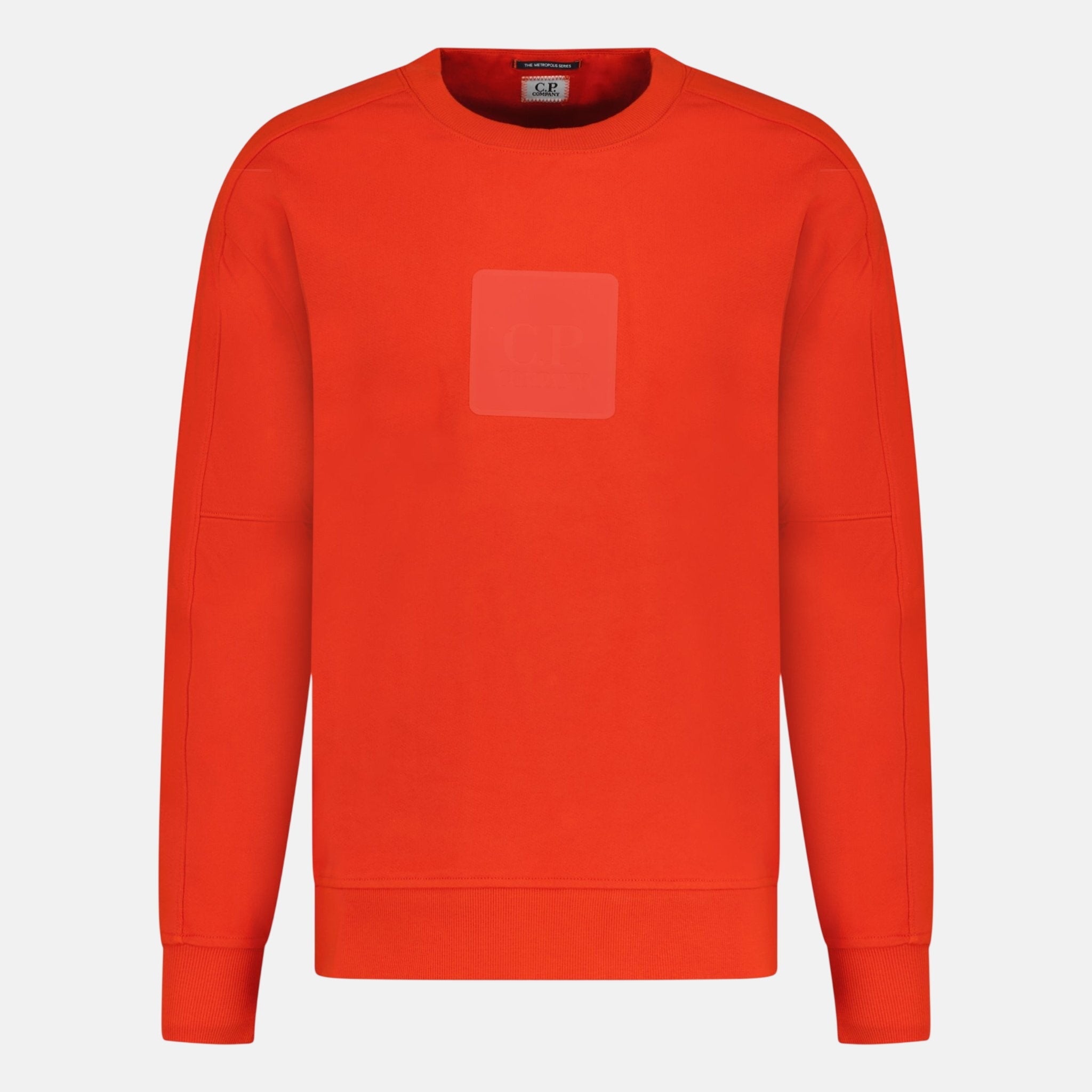 CP Company Chest Patch Logo Sweatshirt Red – B40 | Studio DOS by Designer Outlet Sales