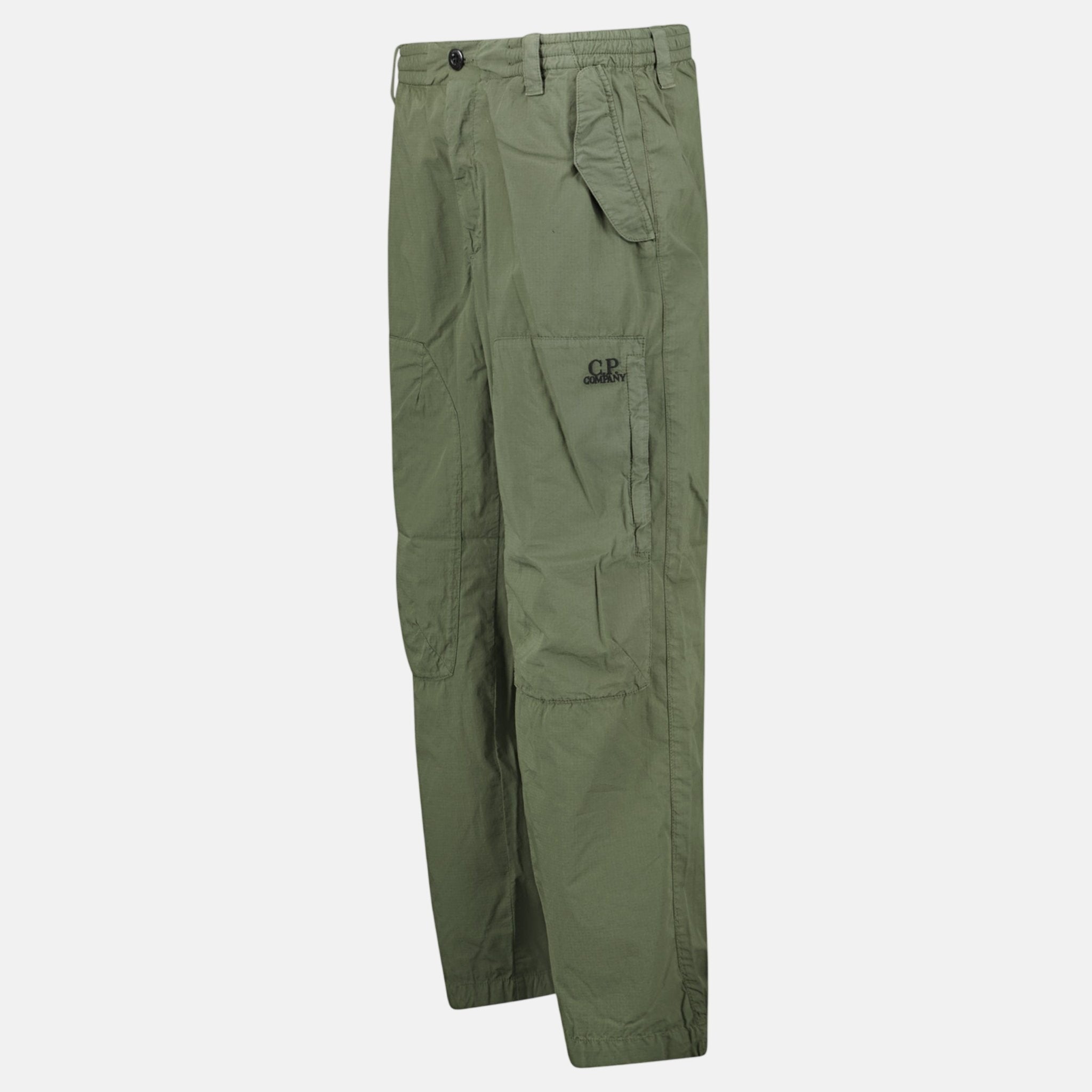 CP Company Cotton Rip Stop Loose Cargo Pants Thyme – C32 | Studio DOS by Designer Outlet Sales
