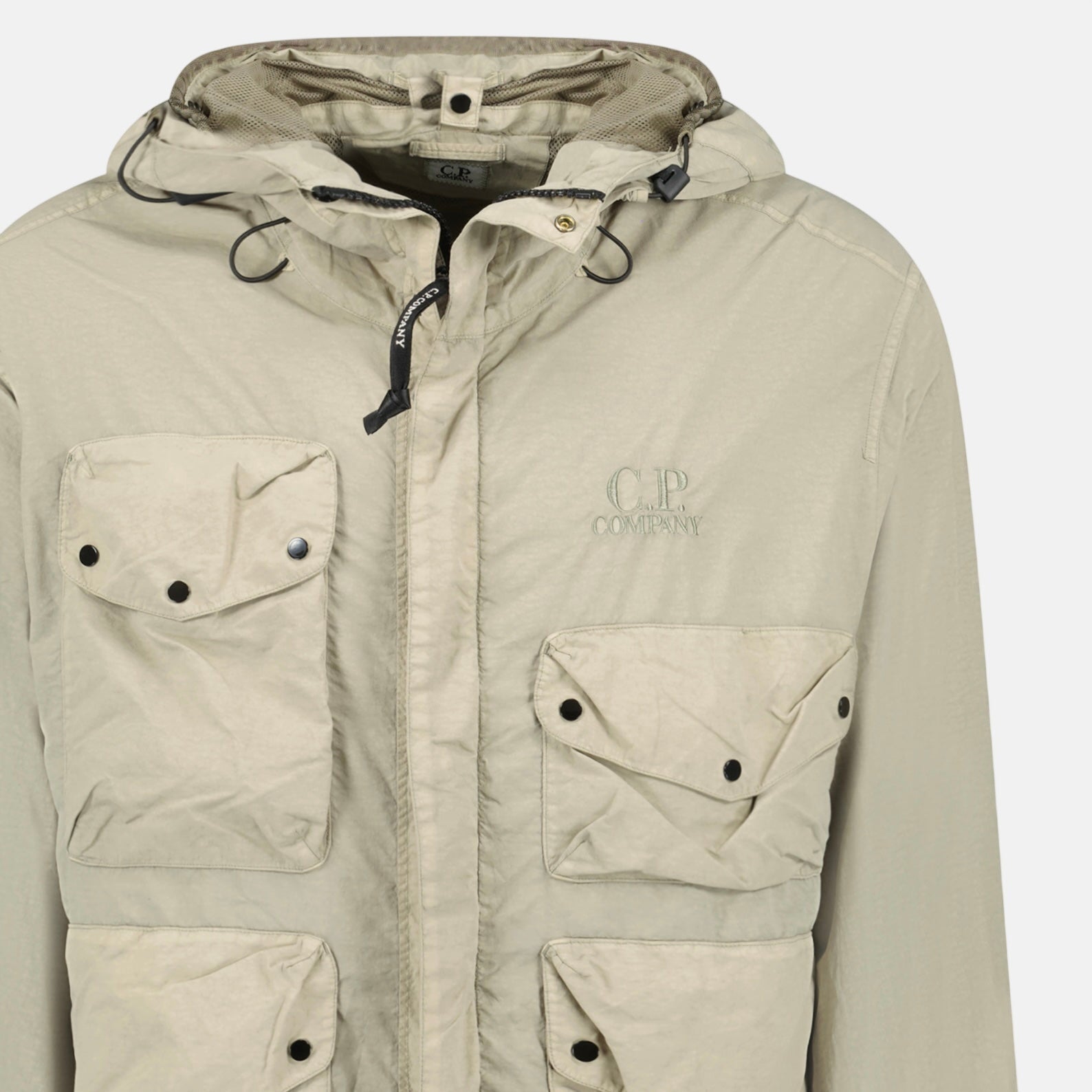 CP Company Flatt Nylon Goggle Jacket Vintage Khaki – A32 | Studio DOS by Designer Outlet Sales