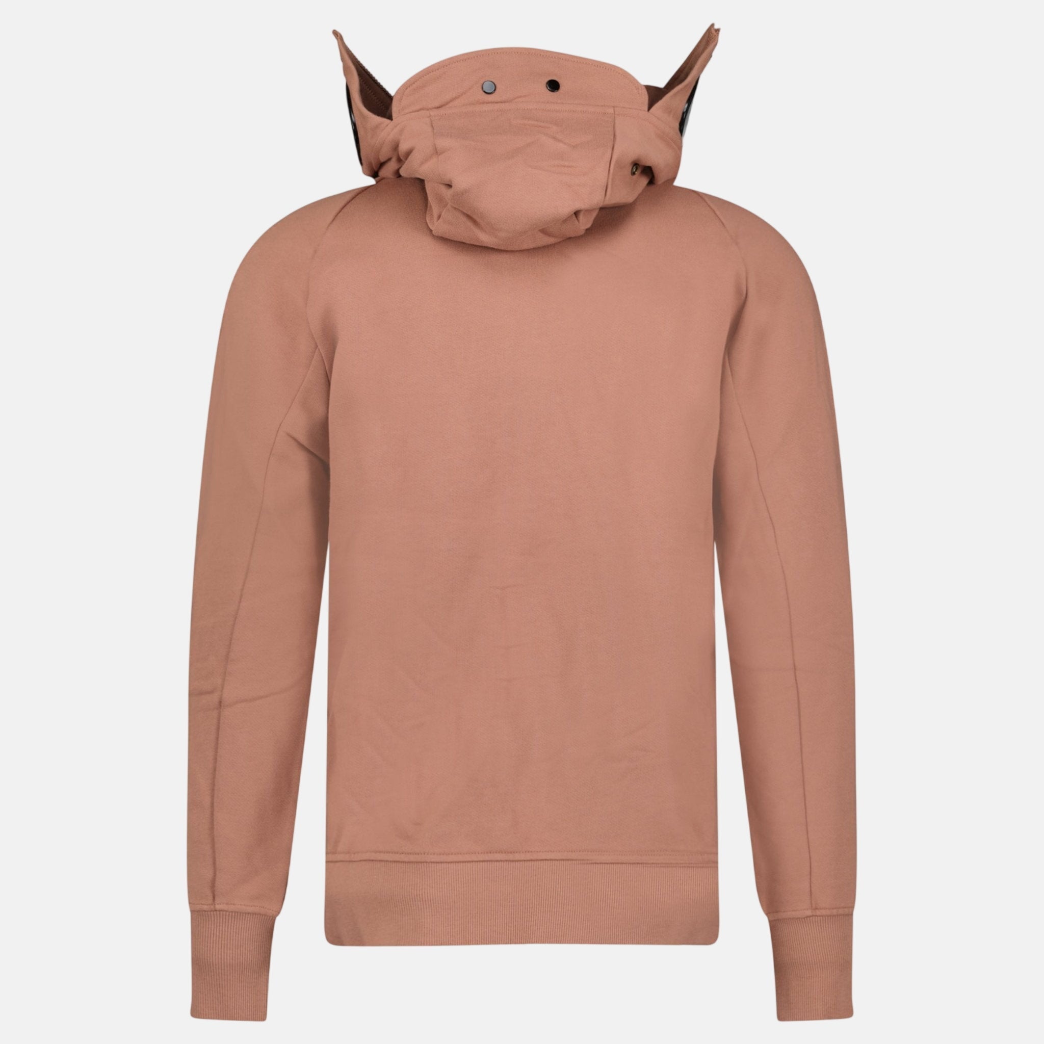 CP Company Hooded Explorer Goggle Zip Up Hoodie Light Brown – A36 | Studio DOS by Designer Outlet Sales