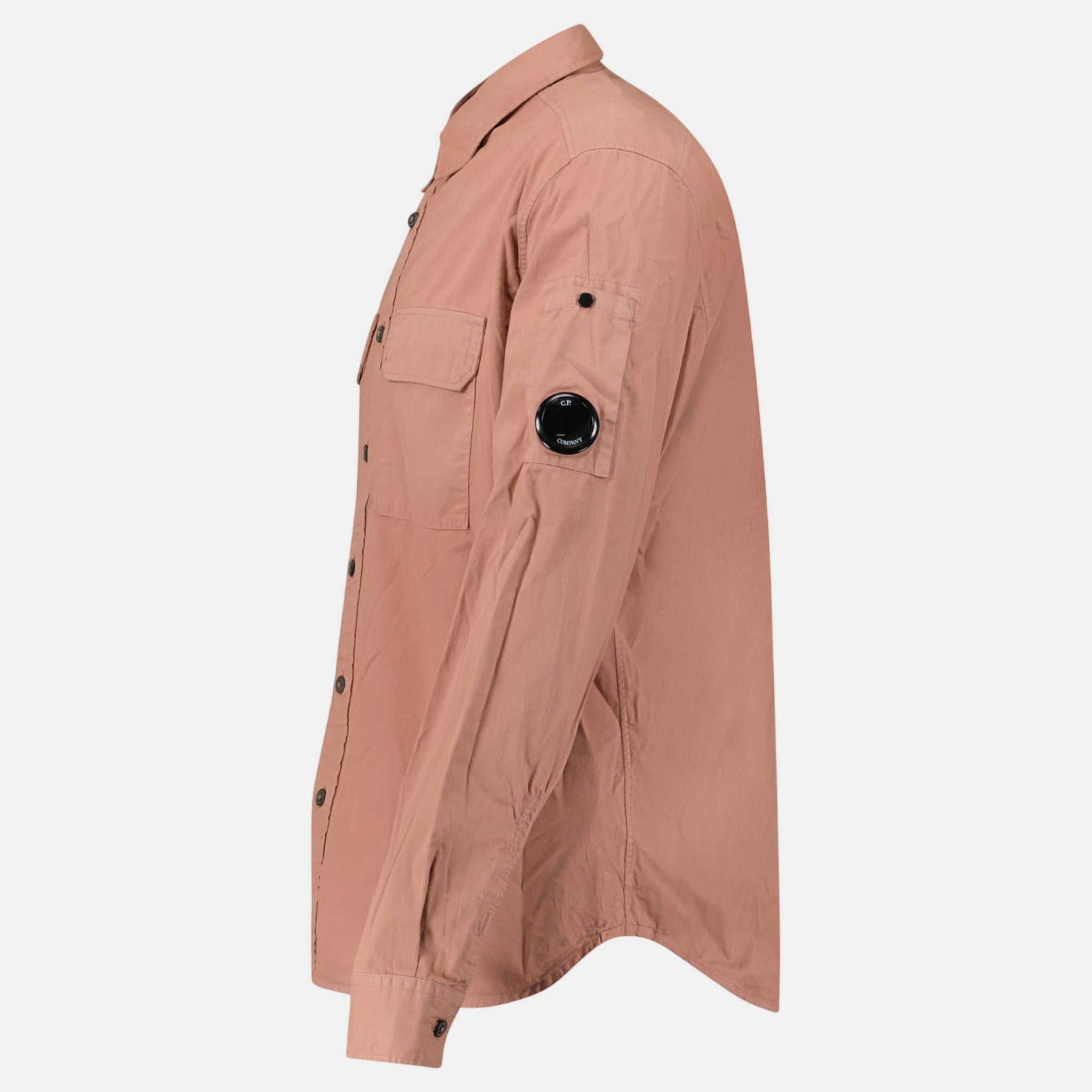 CP Company Lens Safari Overshirt Orange – C64 | Studio DOS by Designer Outlet Sales