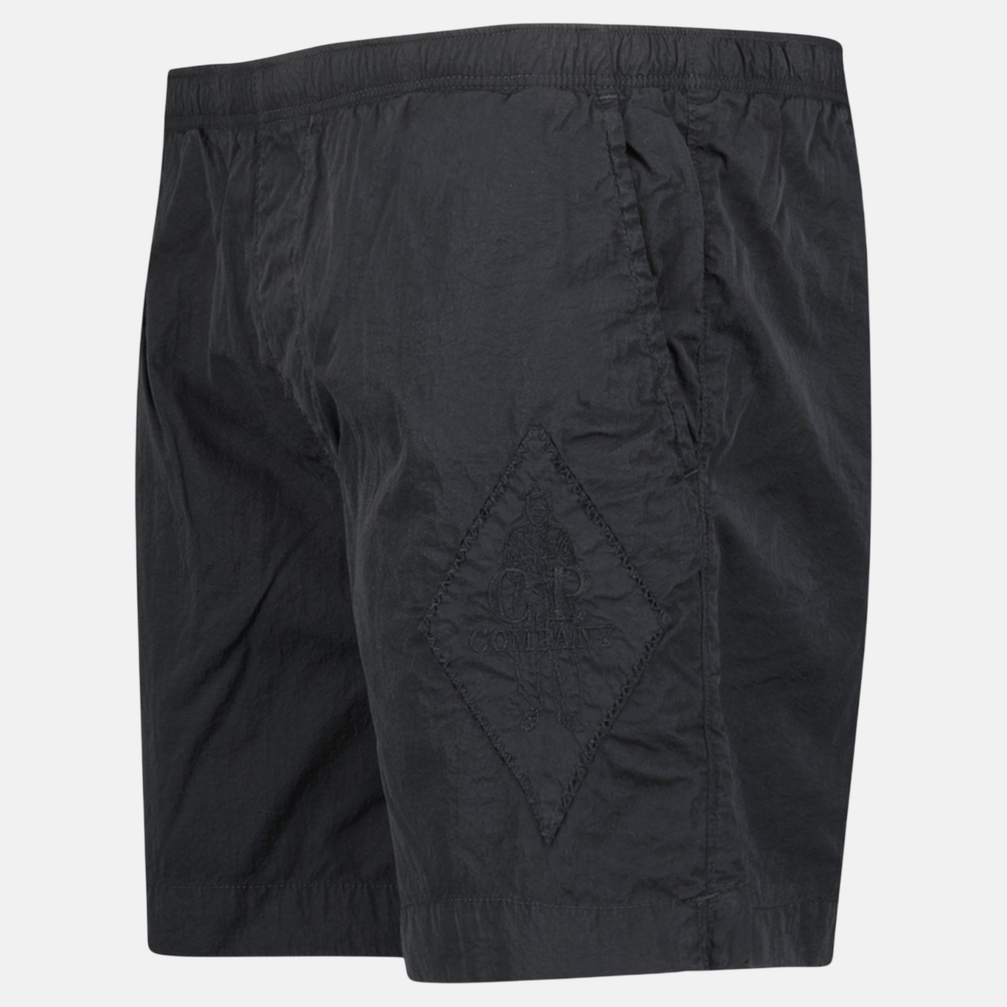 CP Company Logo - Embroidered Swim Shorts Black – A1 | Studio DOS by Designer Outlet Sales