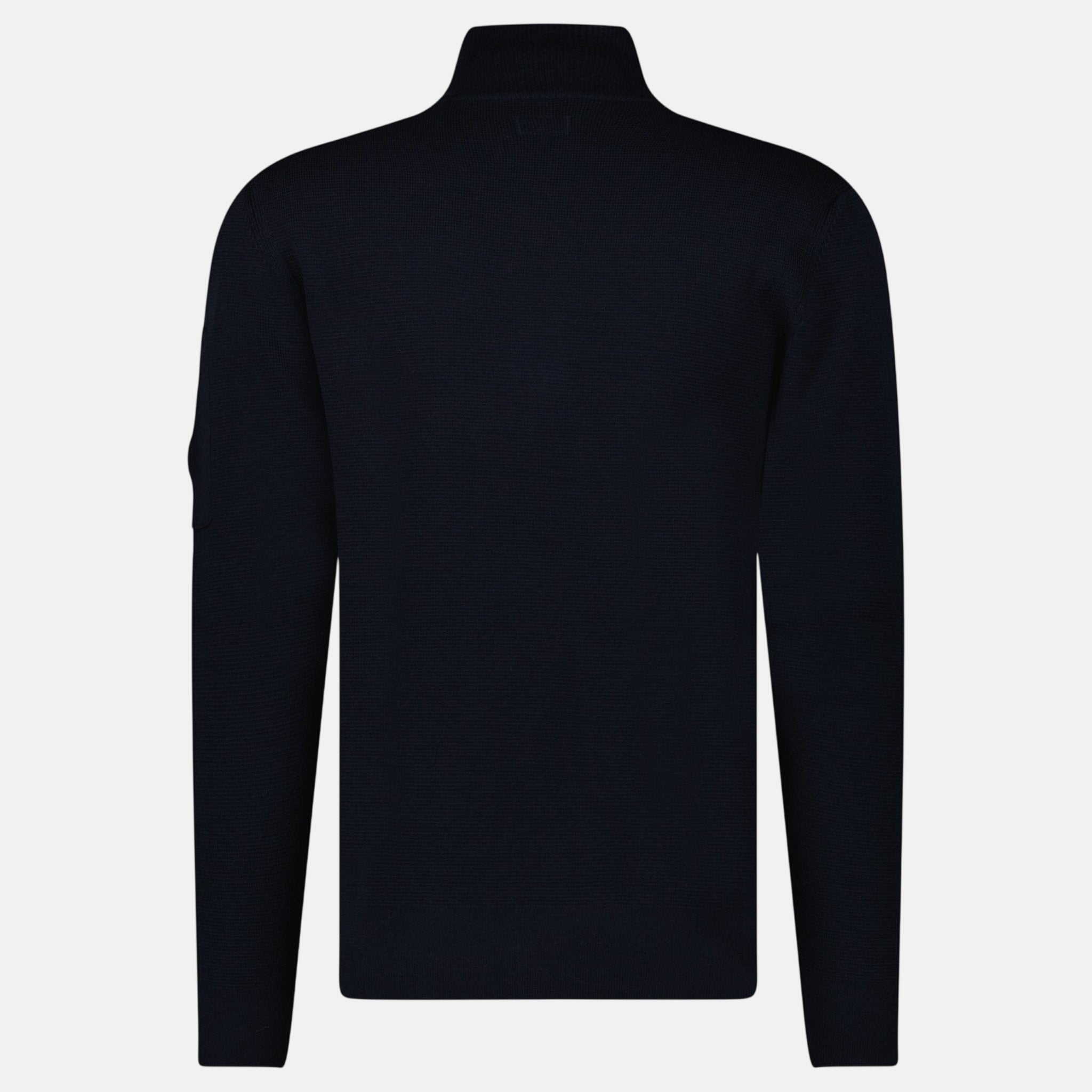 CP Company Re - Wool Half Lens Zip Sweater Navy – A30 | Studio DOS by Designer Outlet Sales