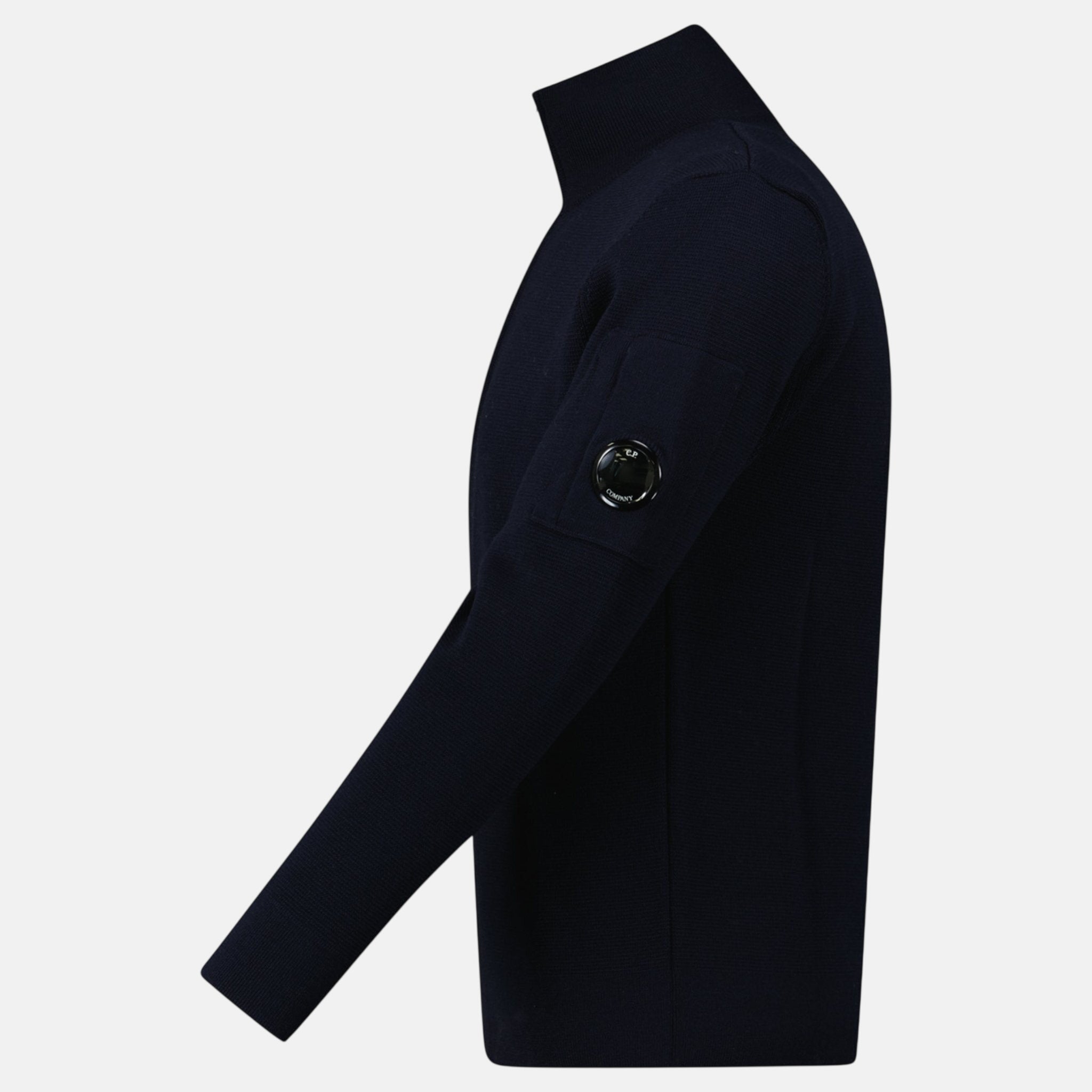 CP Company Re - Wool Half Lens Zip Sweater Navy – A30 | Studio DOS by Designer Outlet Sales