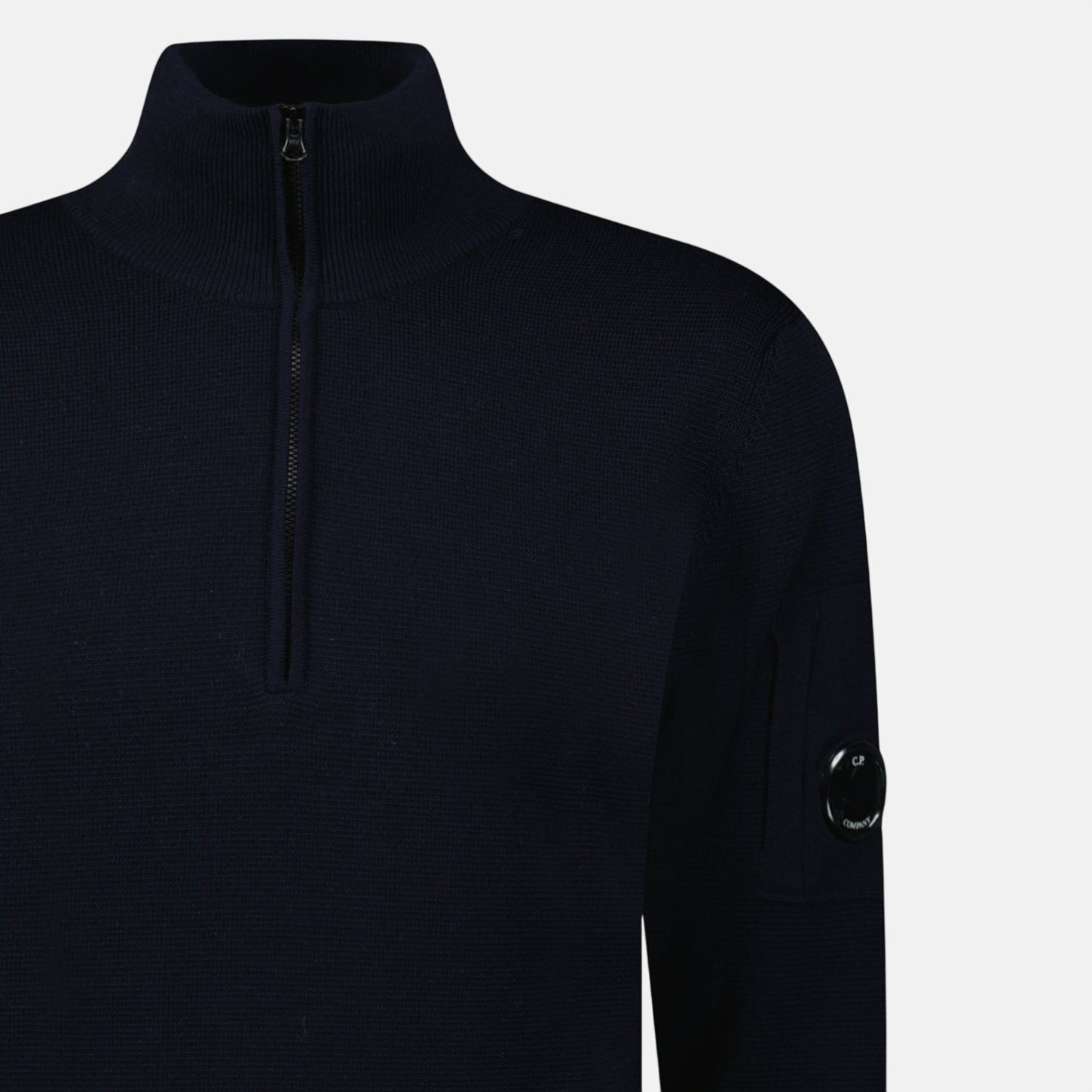 CP Company Re - Wool Half Lens Zip Sweater Navy – A30 | Studio DOS by Designer Outlet Sales