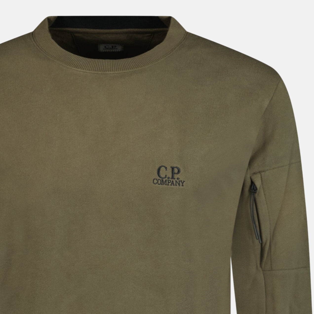CP Company Stitched Logo Crewneck Sweatshirt Khaki – A24 | Studio DOS by Designer Outlet Sales