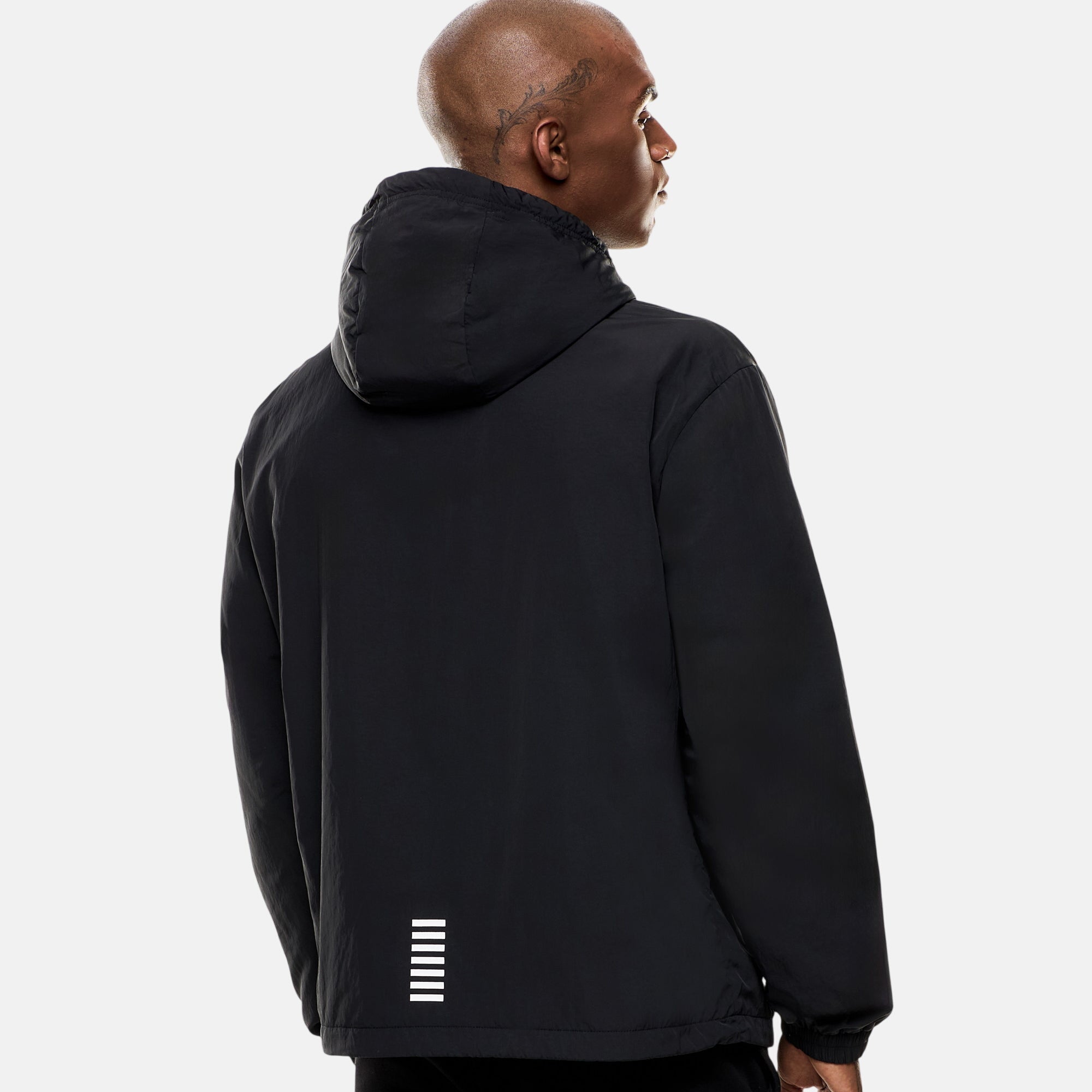 EA7 Emporio Armani Mens Core ID Nylon Hooded Jacket Black – SPR647-M | Studio DOS by Designer Outlet Sales