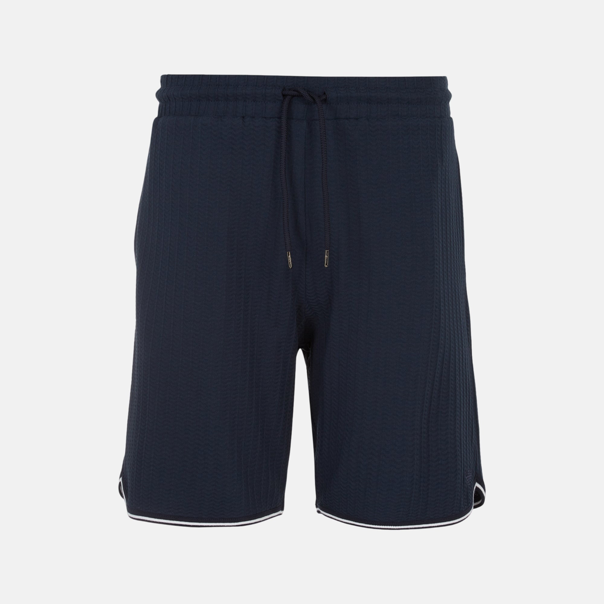 Emporio Armani Mens Lounge Waffle Bermuda Shorts Armani Blue – SS25074-S | Studio DOS by Designer Outlet Sales
