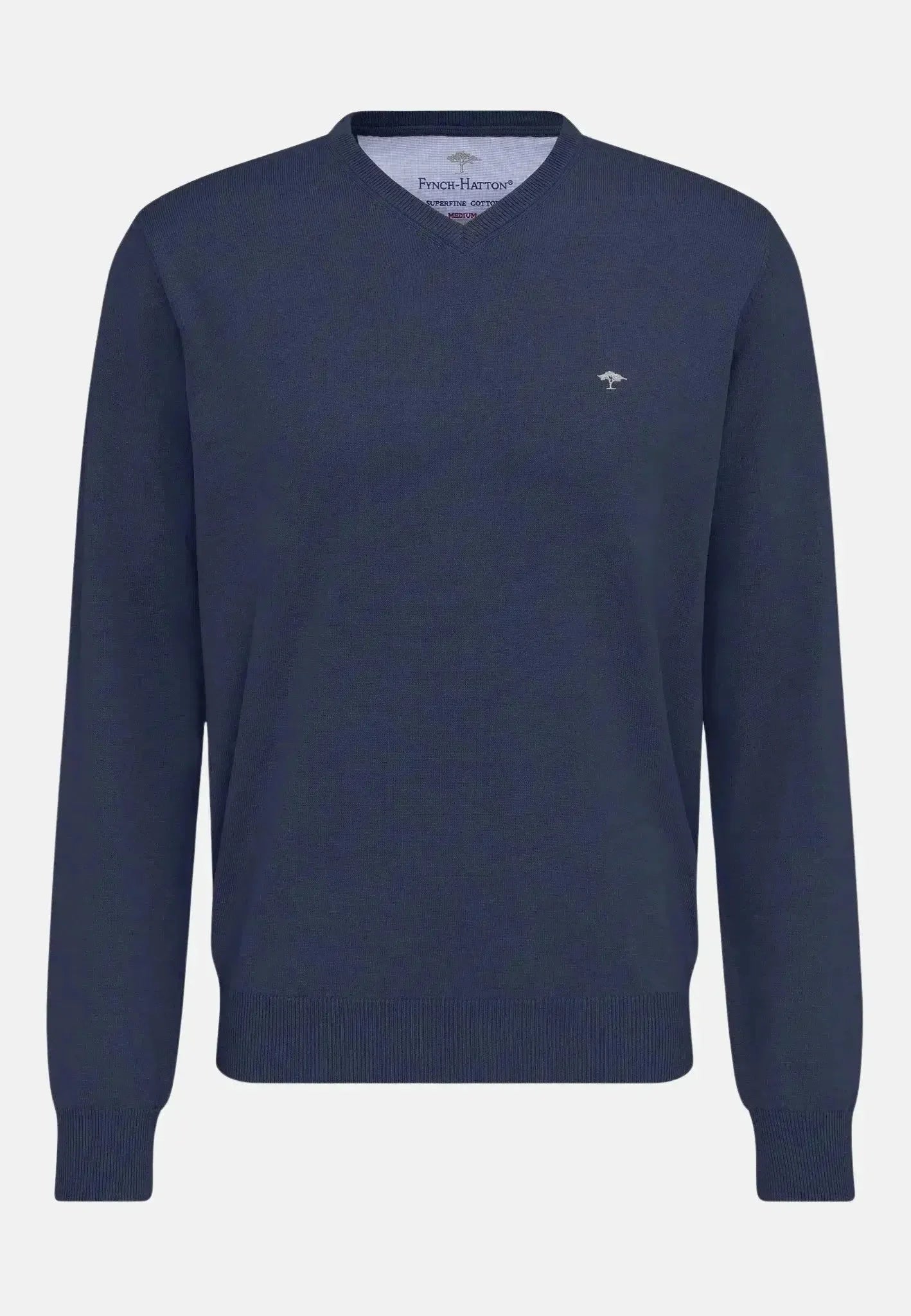 Fynch - Hatton Fine Knit V - Neck Cotton Knit Night – SFPK211-680-S | Studio DOS by Designer Outlet Sales